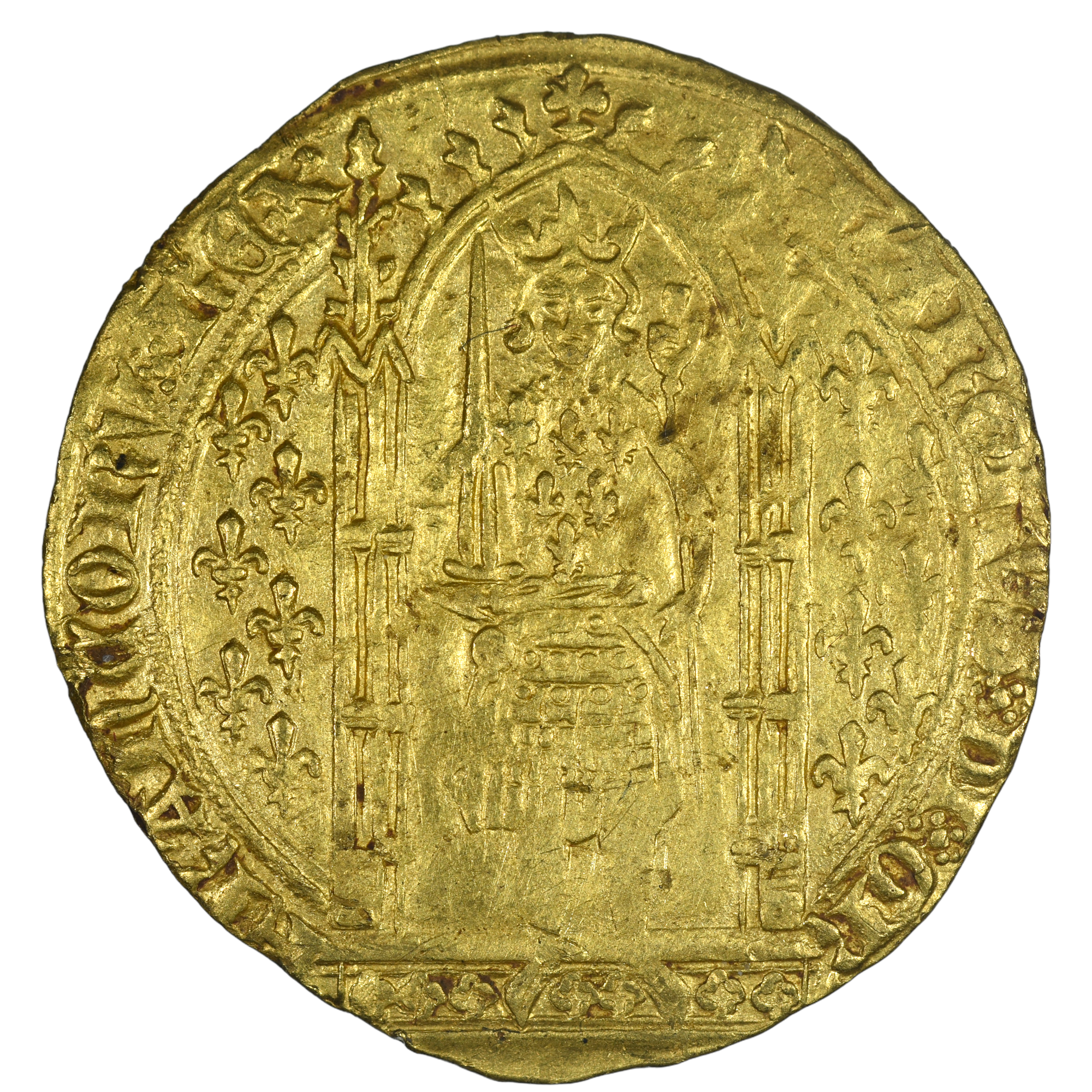 Charles V - Franc à pied - or - Superbe