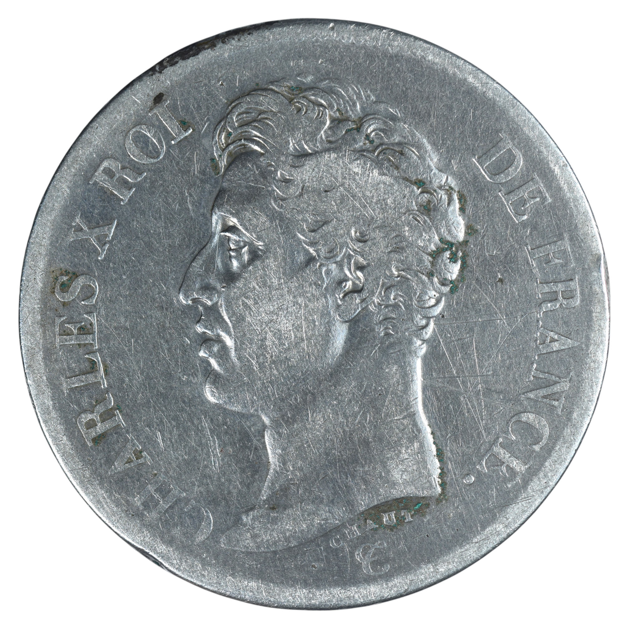 CHARLES X 5 FRANCS 1826 LILLE REVERS