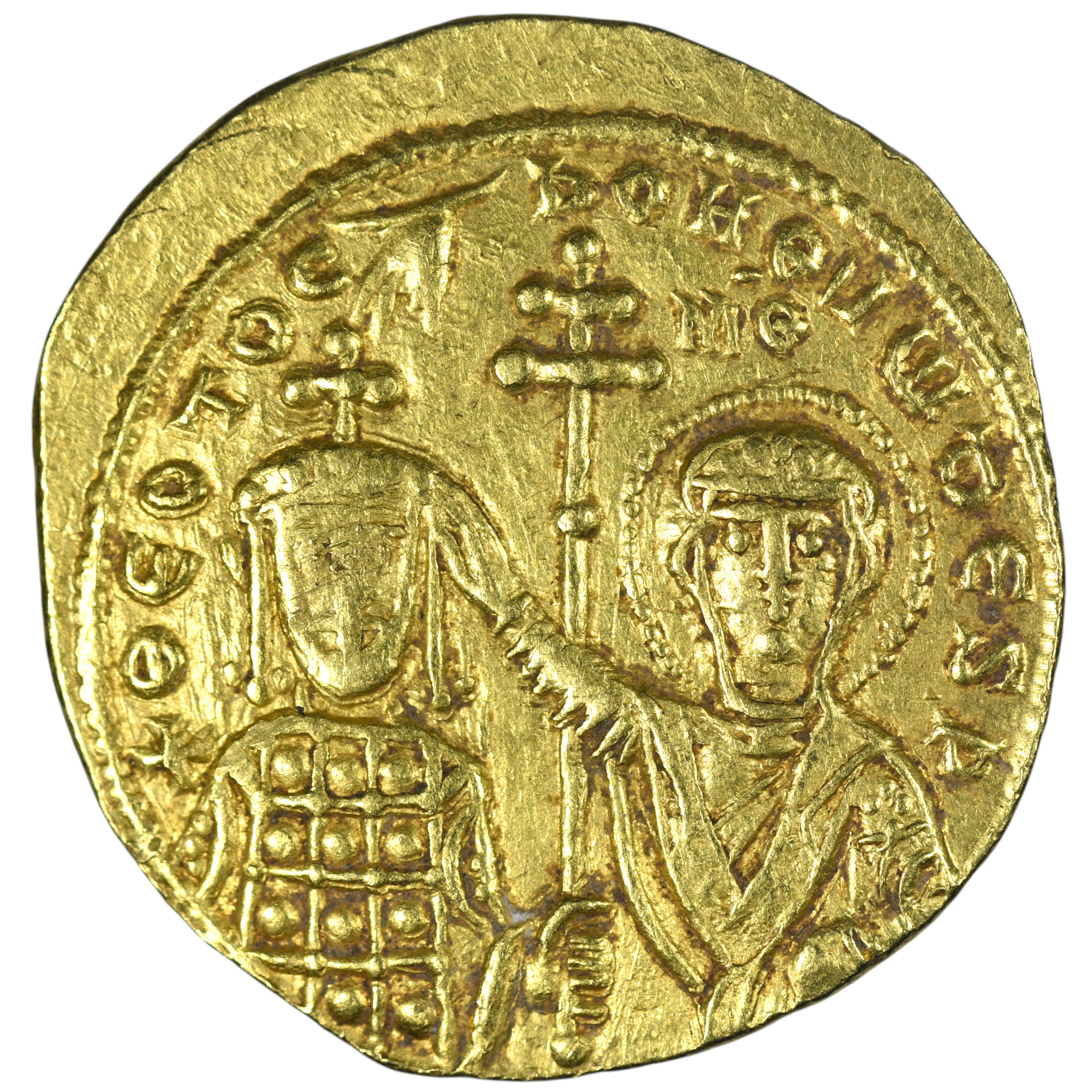 EMPIRE BYZANTIN SOLIDUS OR JEAN CHRIST REVERS