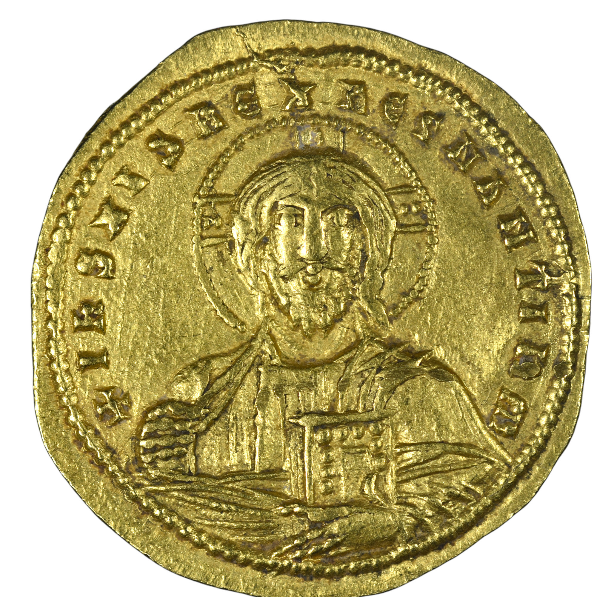 EMPIRE BYZANTIN SOLIDUS OR JEAN CHRIST AVERS
