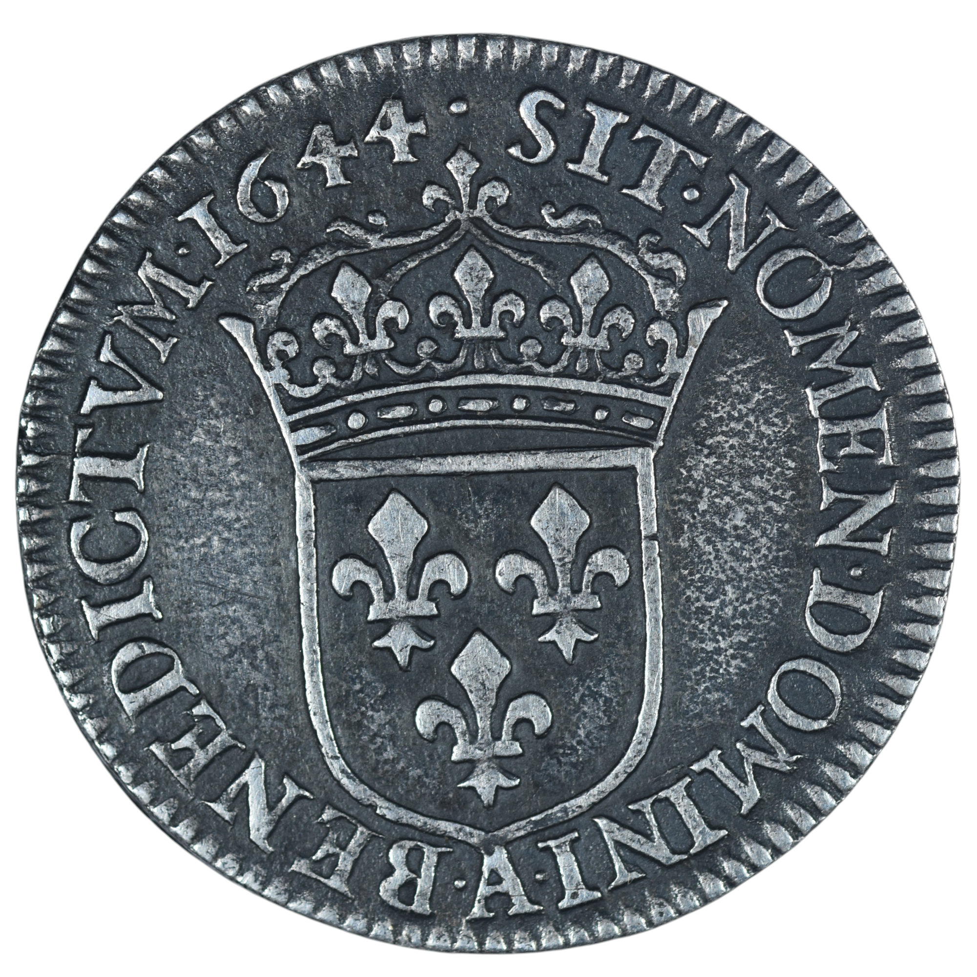 LOUIS XIV DOUZIEME 1644 PARIS REVERS