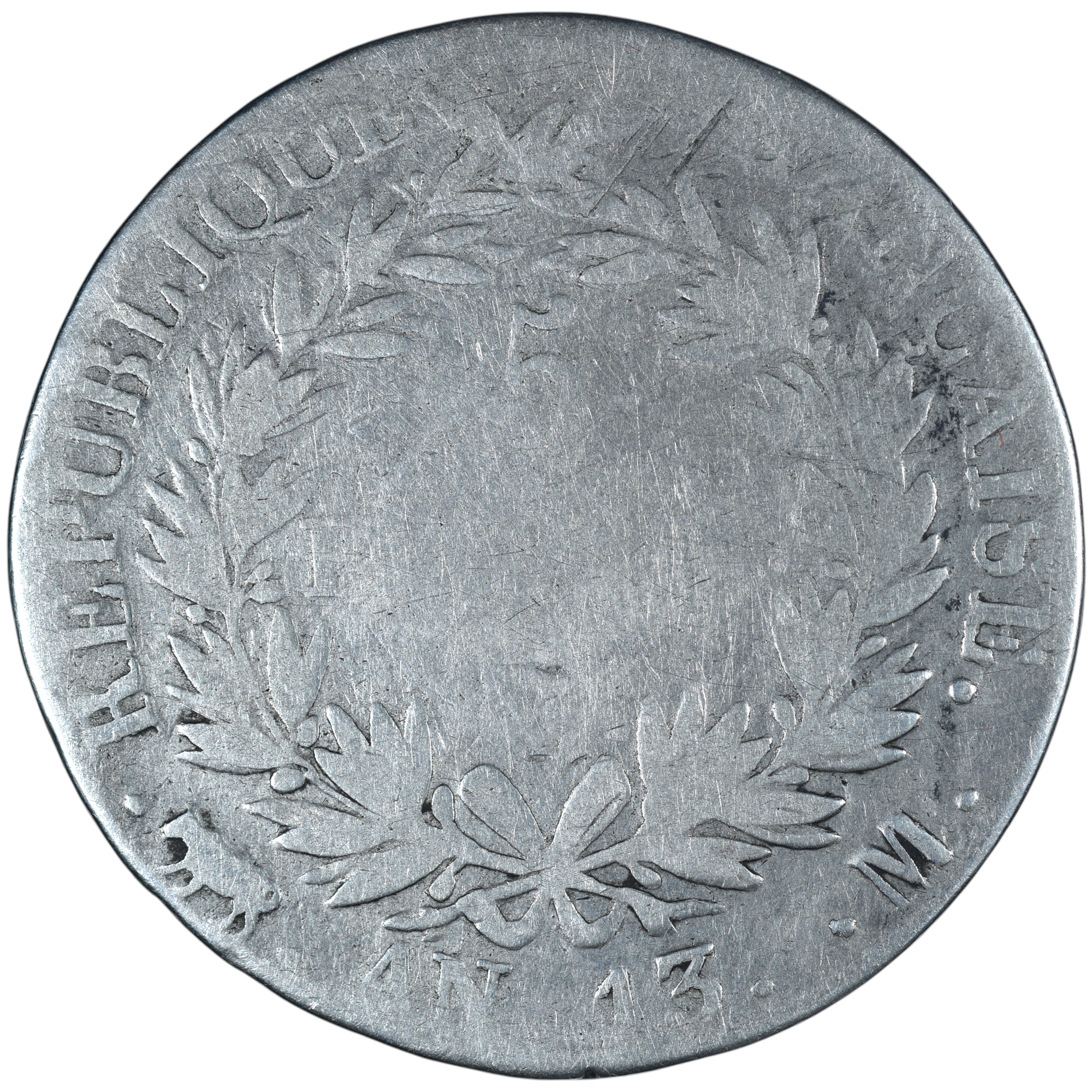 NAPOLEON 5 FRANCS AN 13 TOULOUSE AVERS