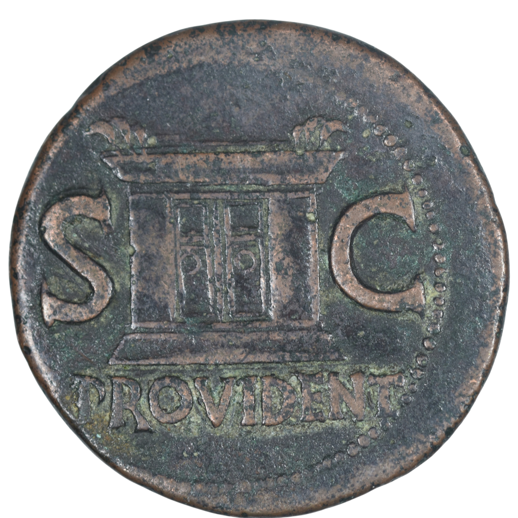 TIBERE DIVUS AUGUSTUS DUPONDIUS REVERS