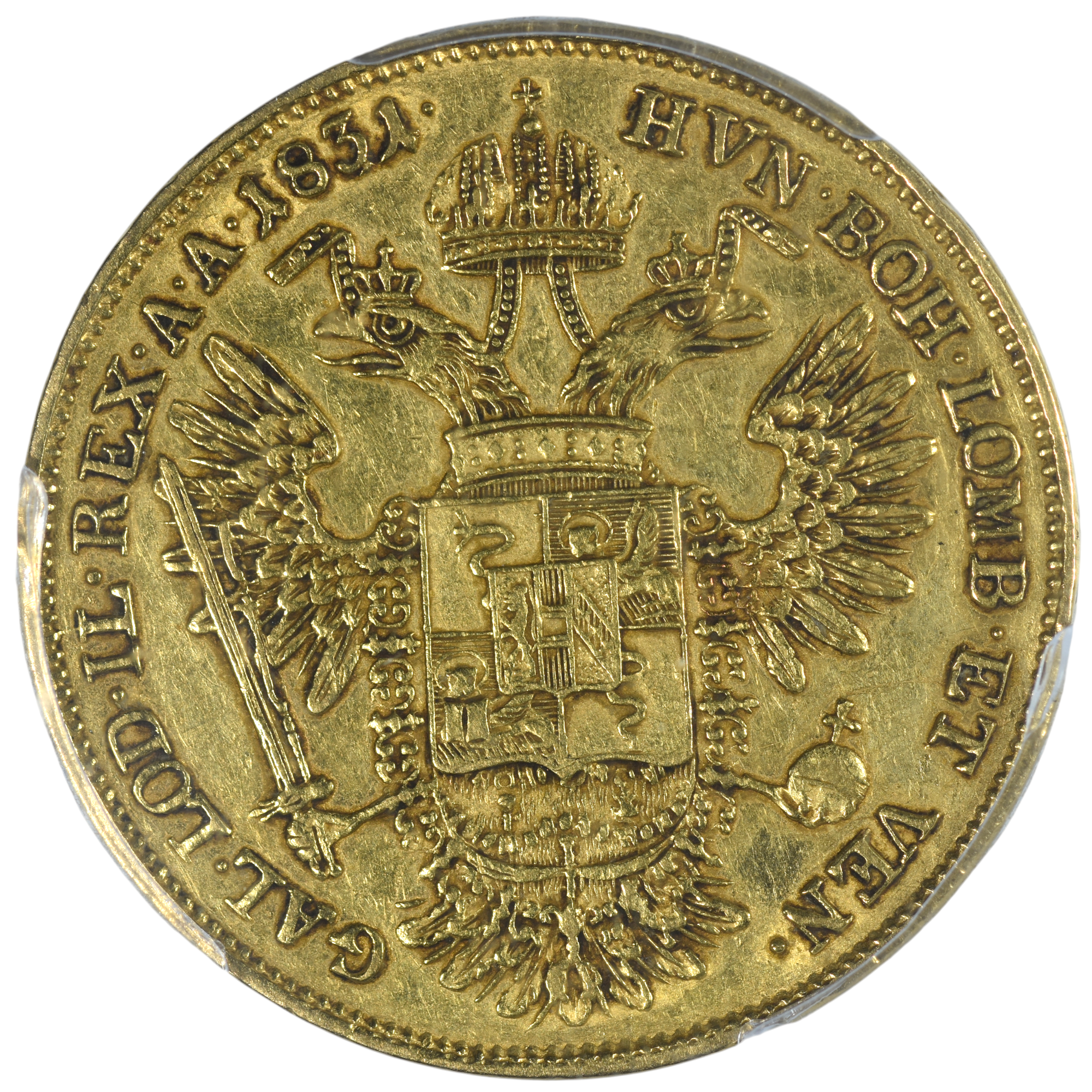 AUTRICHE SOVRANO OR 1831 REVERS