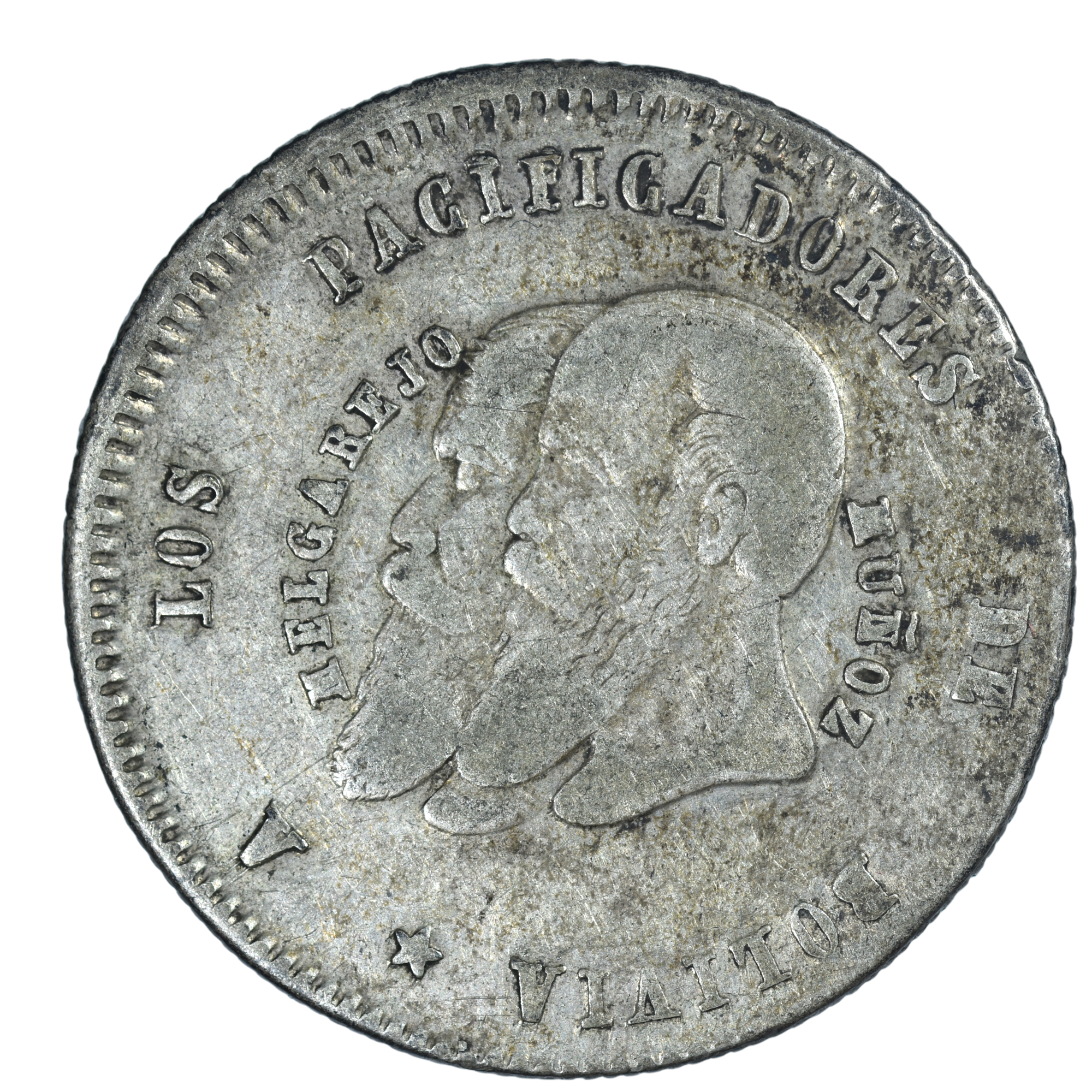 BOLIVIE ARGENT 1865 AVERS