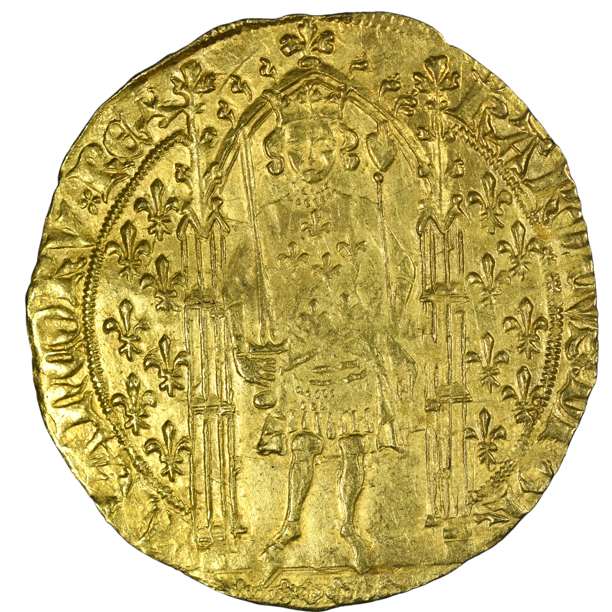 CHARLES V FRANC PIED OR AVERS