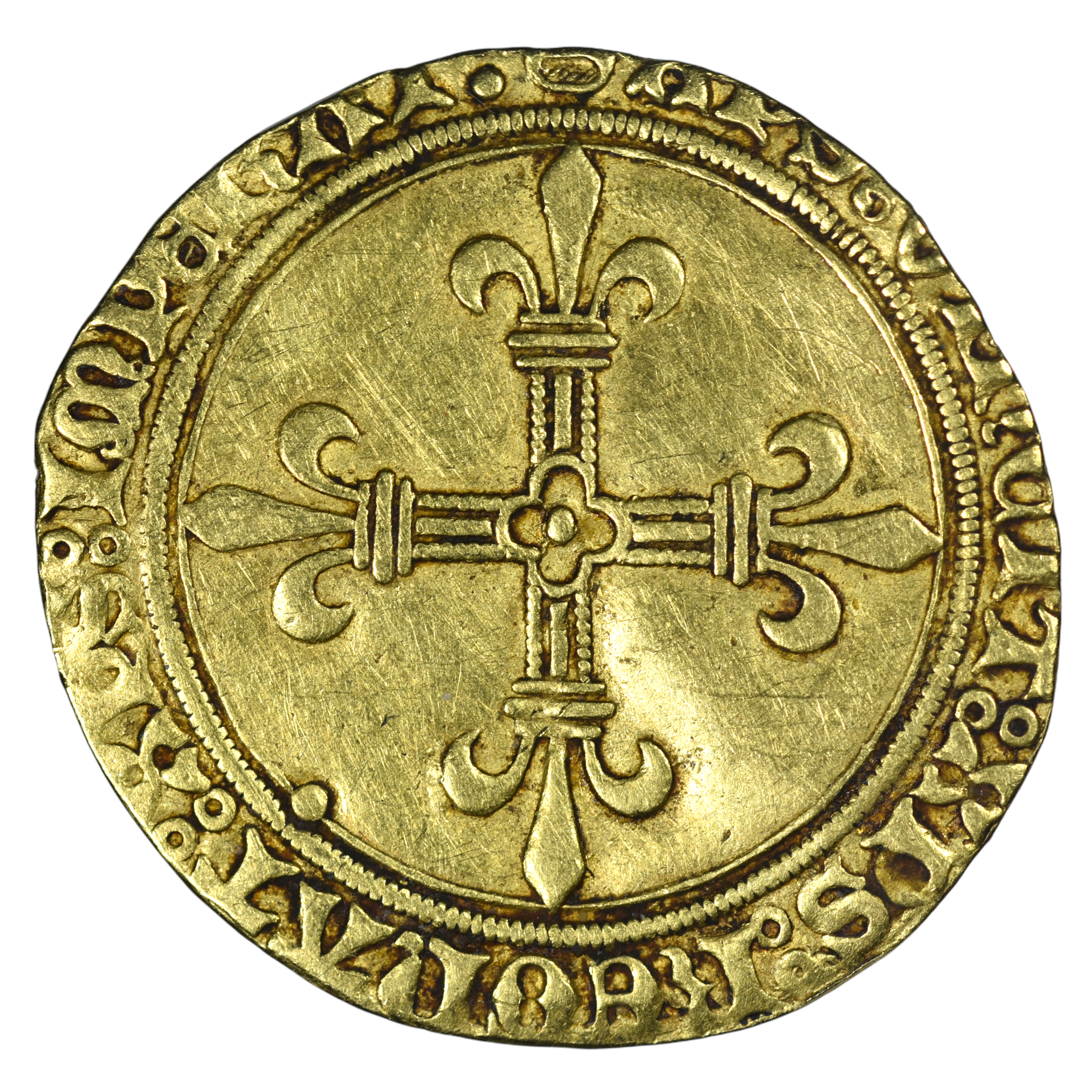 CHARLES VIII ECU OR SOLEIL PARIS REVERS