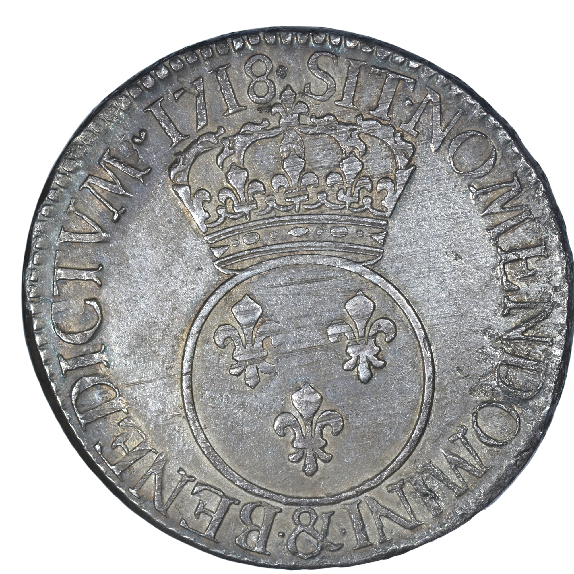 LOUIS XV VERTUGADIN 1718 AIX REVERS