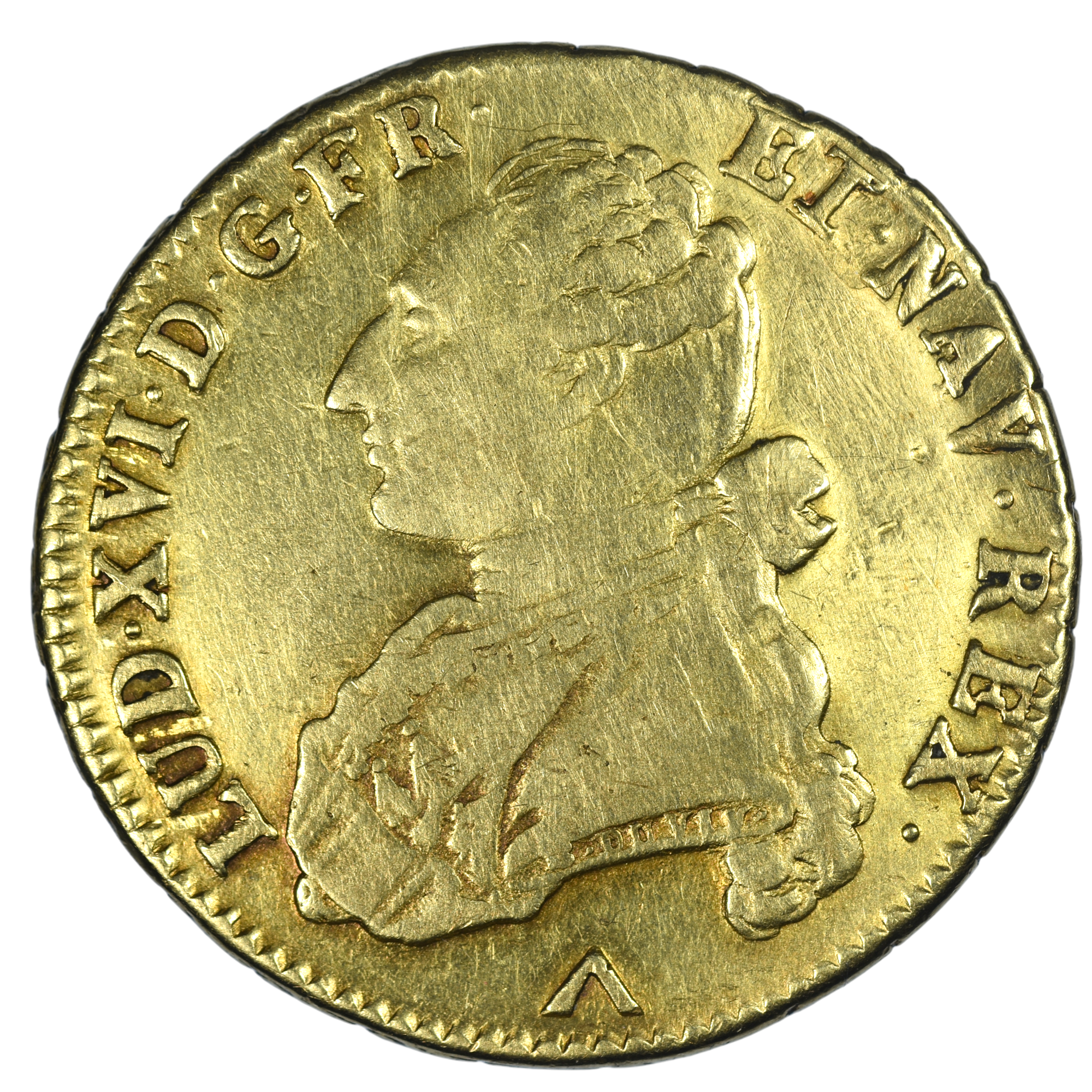 LOUIS XVI DOUBLE LOUIS OR 1777 LILLE AVERS