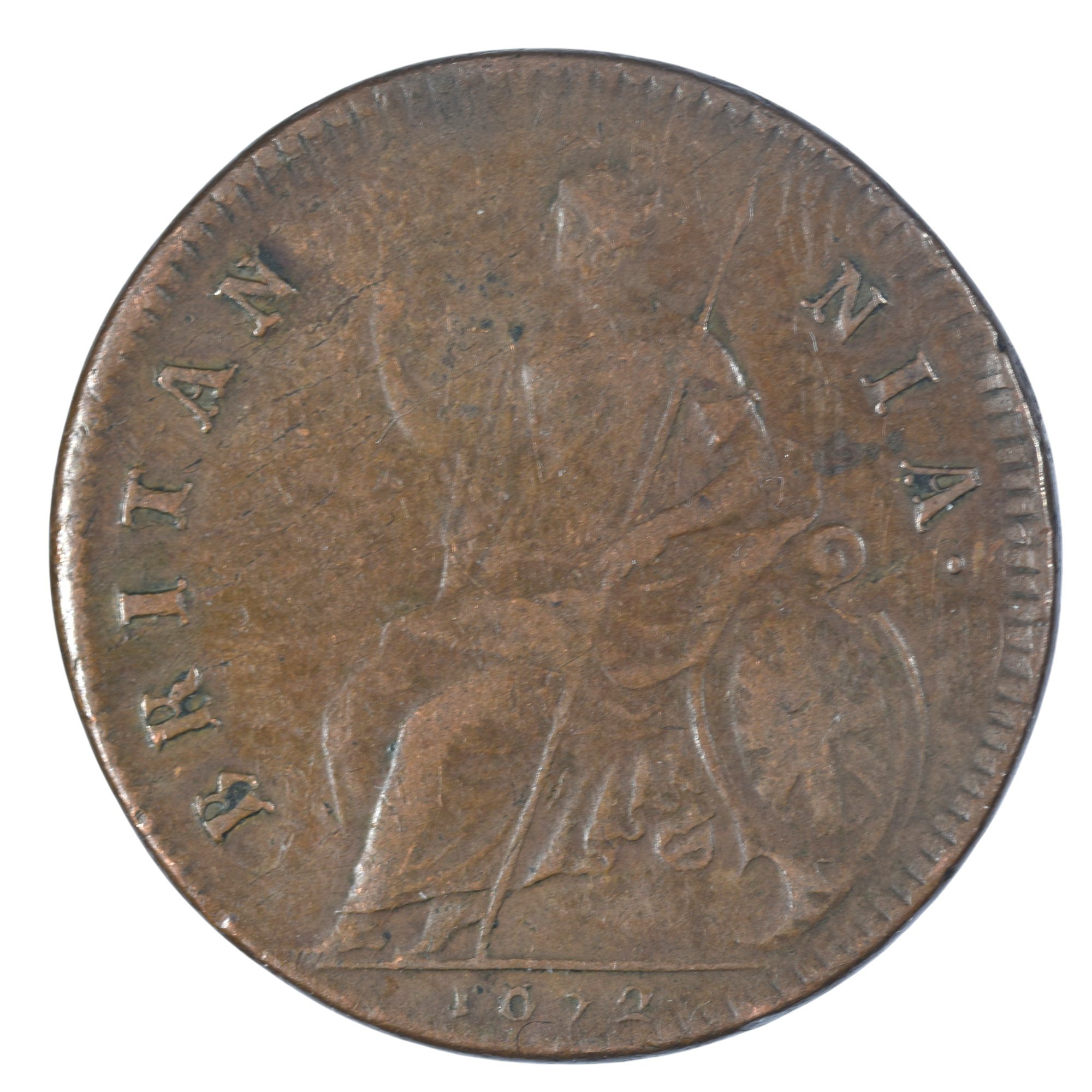 ANGLETERRE CHARLES II HALPENNY REVERS
