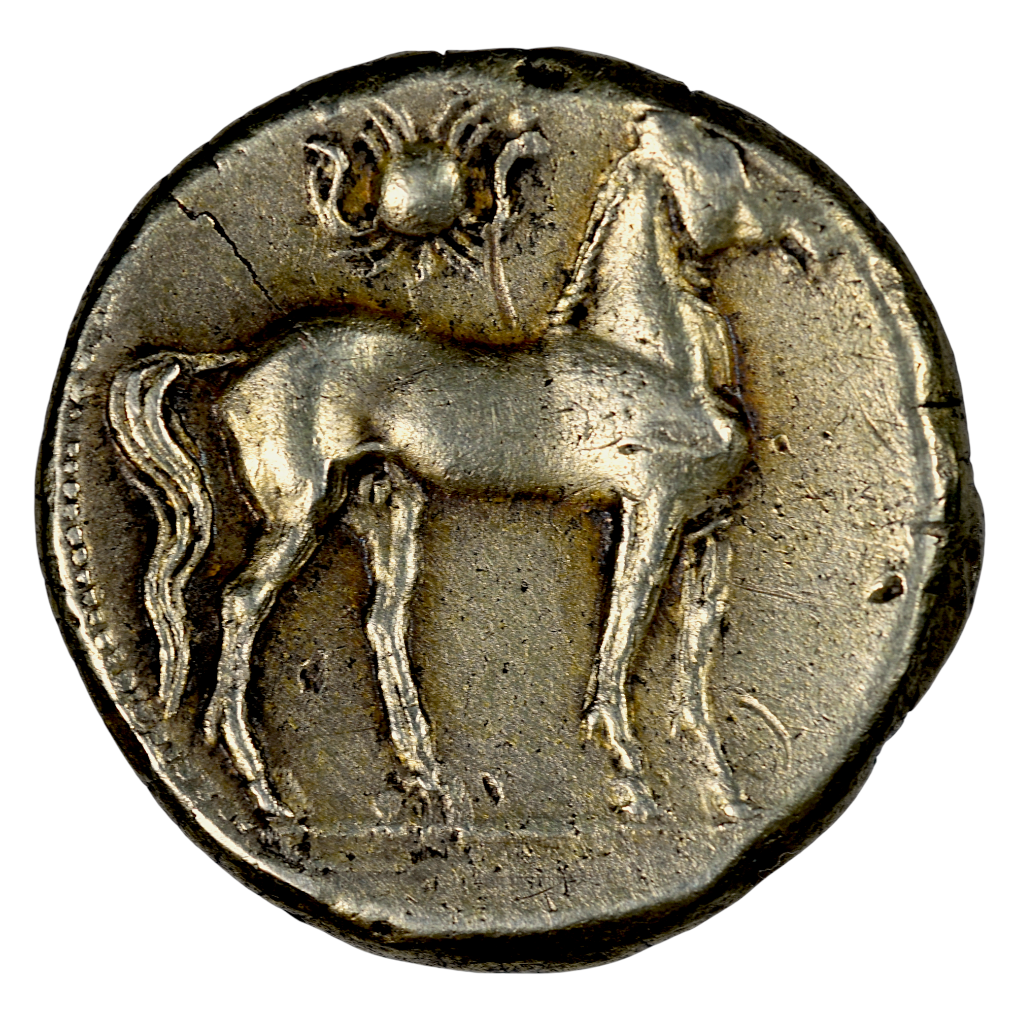 CARTHAGE TRIHEMISTATERE ELECTRUM REVERS