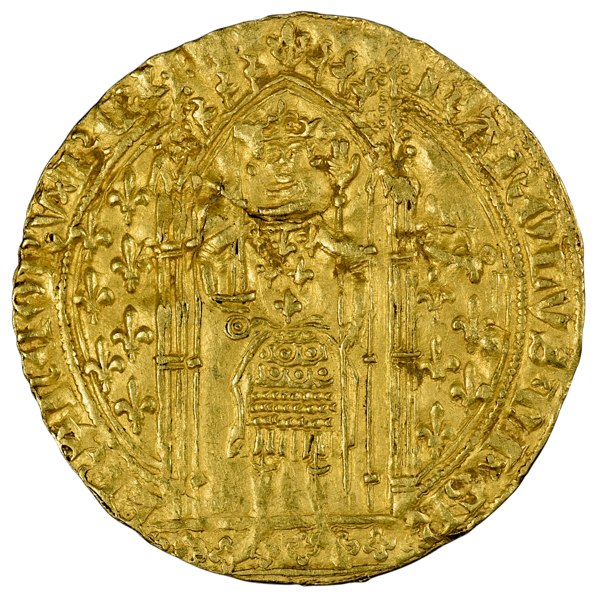 CHARLES V FRANC PIED OR AVERS