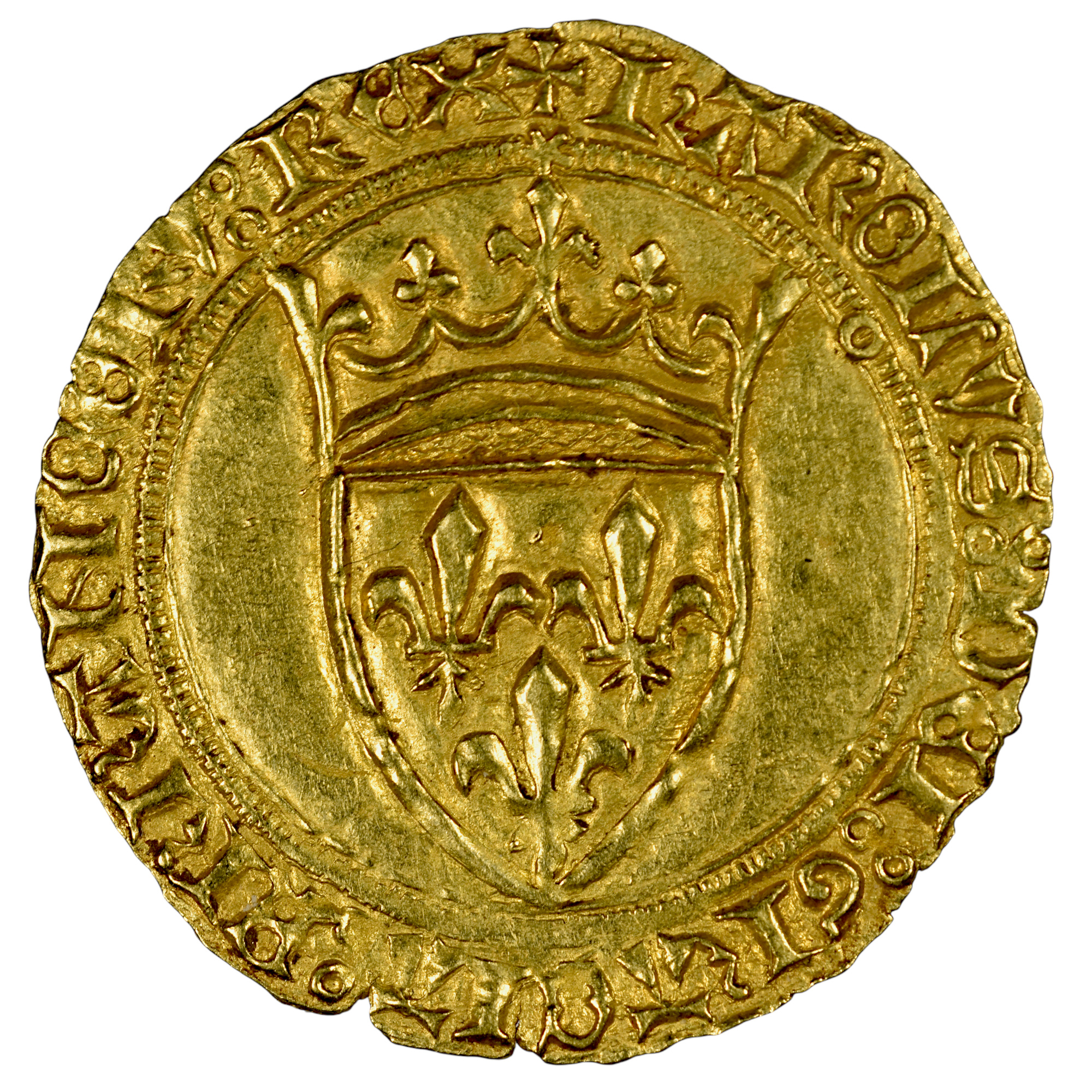 CHARLES VII ECU OR TOULOUSE AVERS