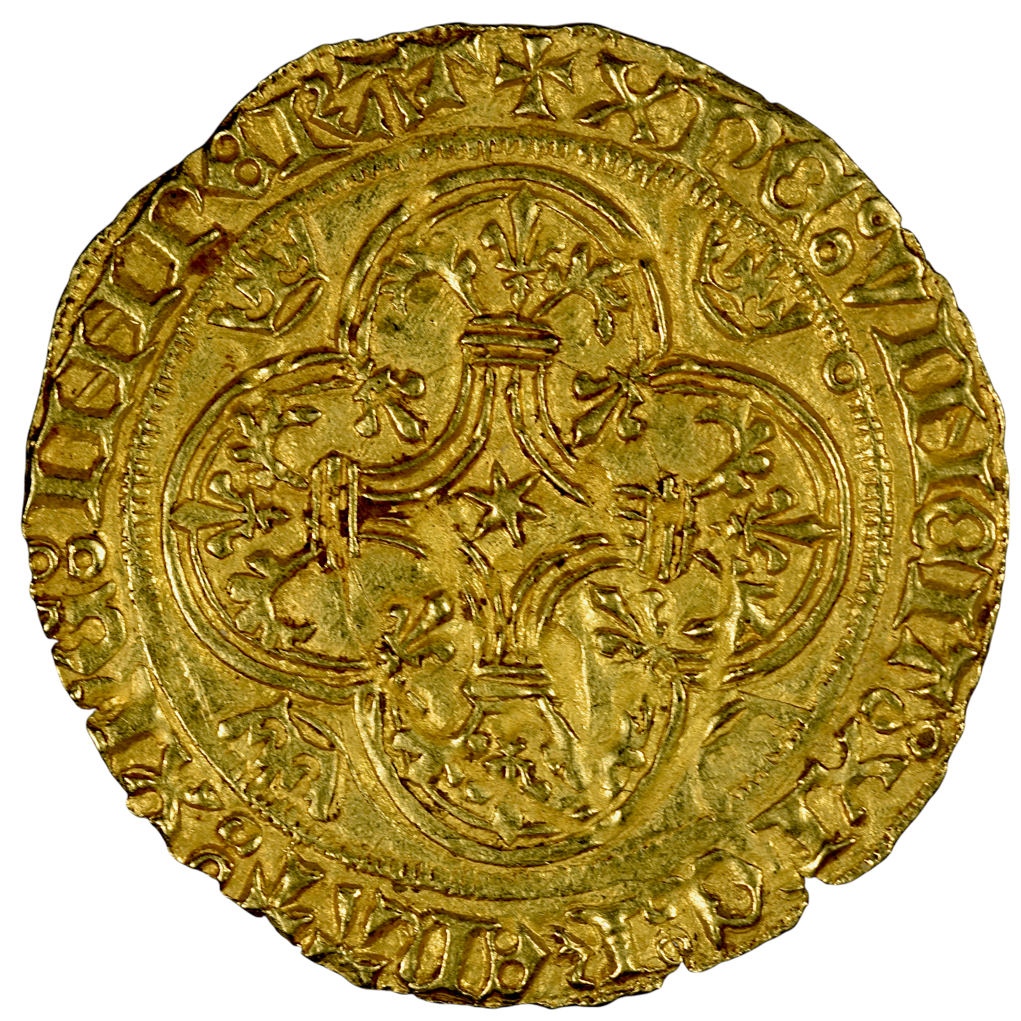 CHARLES VII ECU OR TOULOUSE REVERS