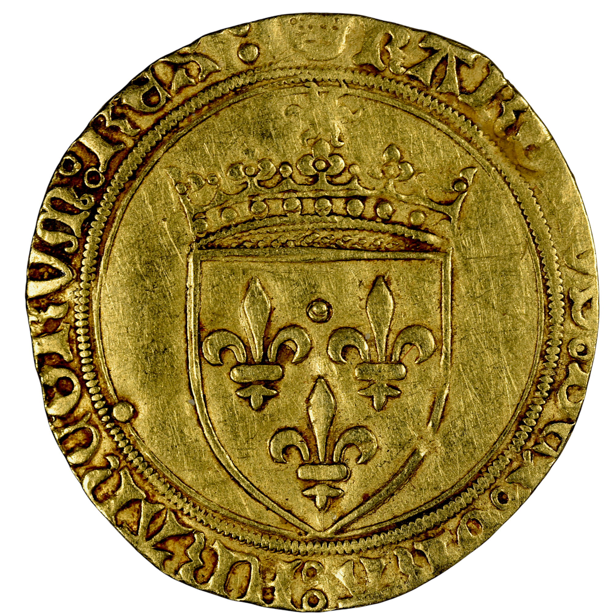 CHARLES VIII ECU OR SOLEIL TOURS AVERS 2