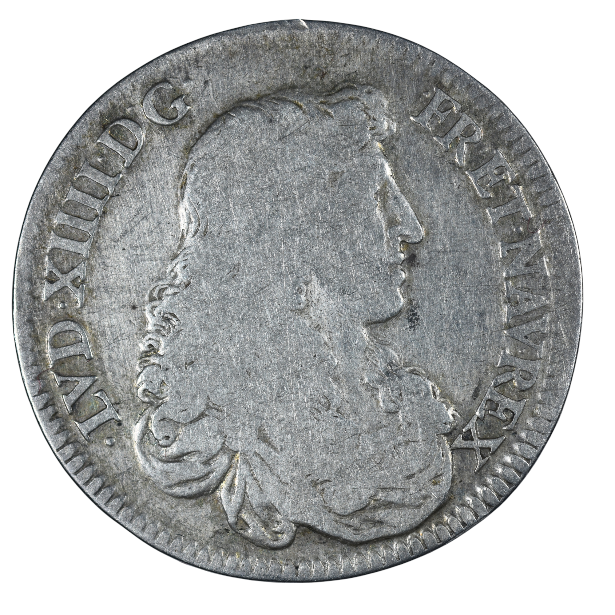 LOUIS XIV JETON ARGENT 1663 AVERS