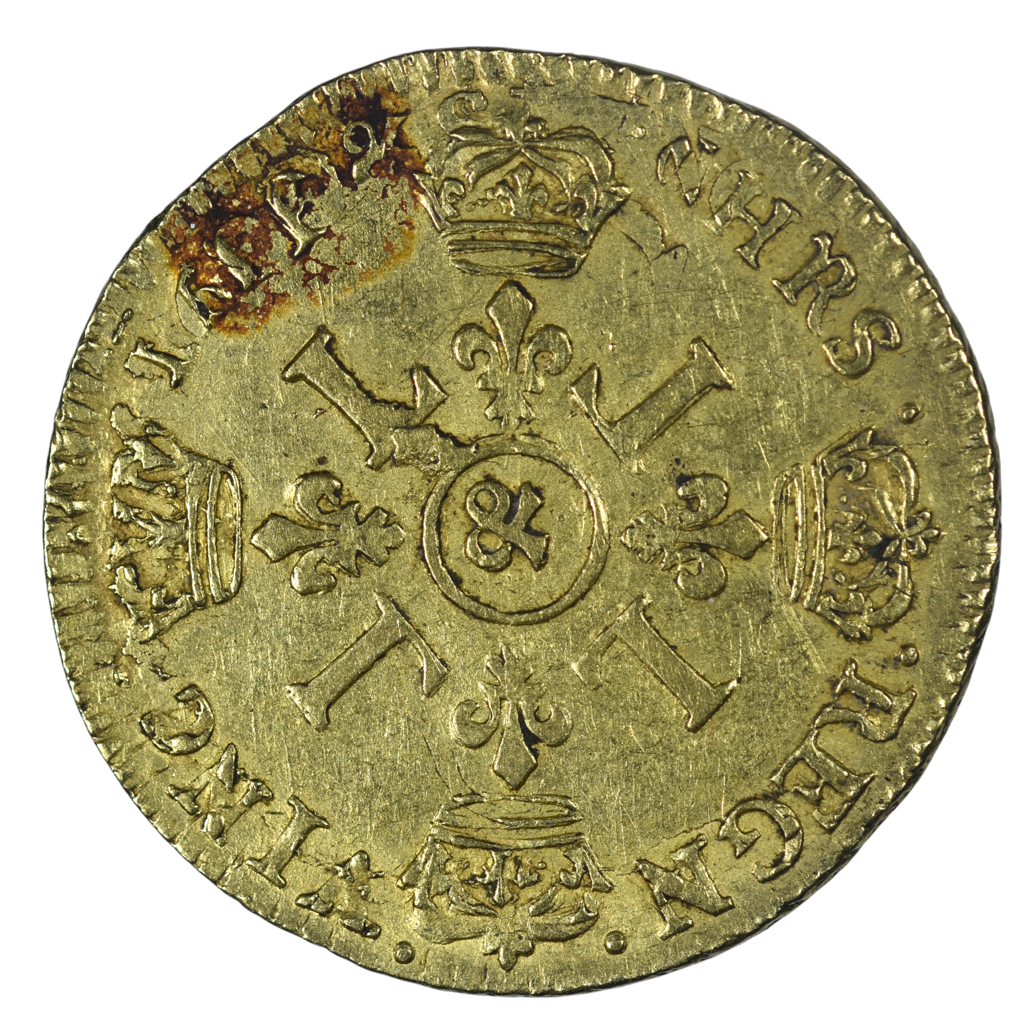 LOUIS XIV LOUIS OR 1693 AIX REVERS