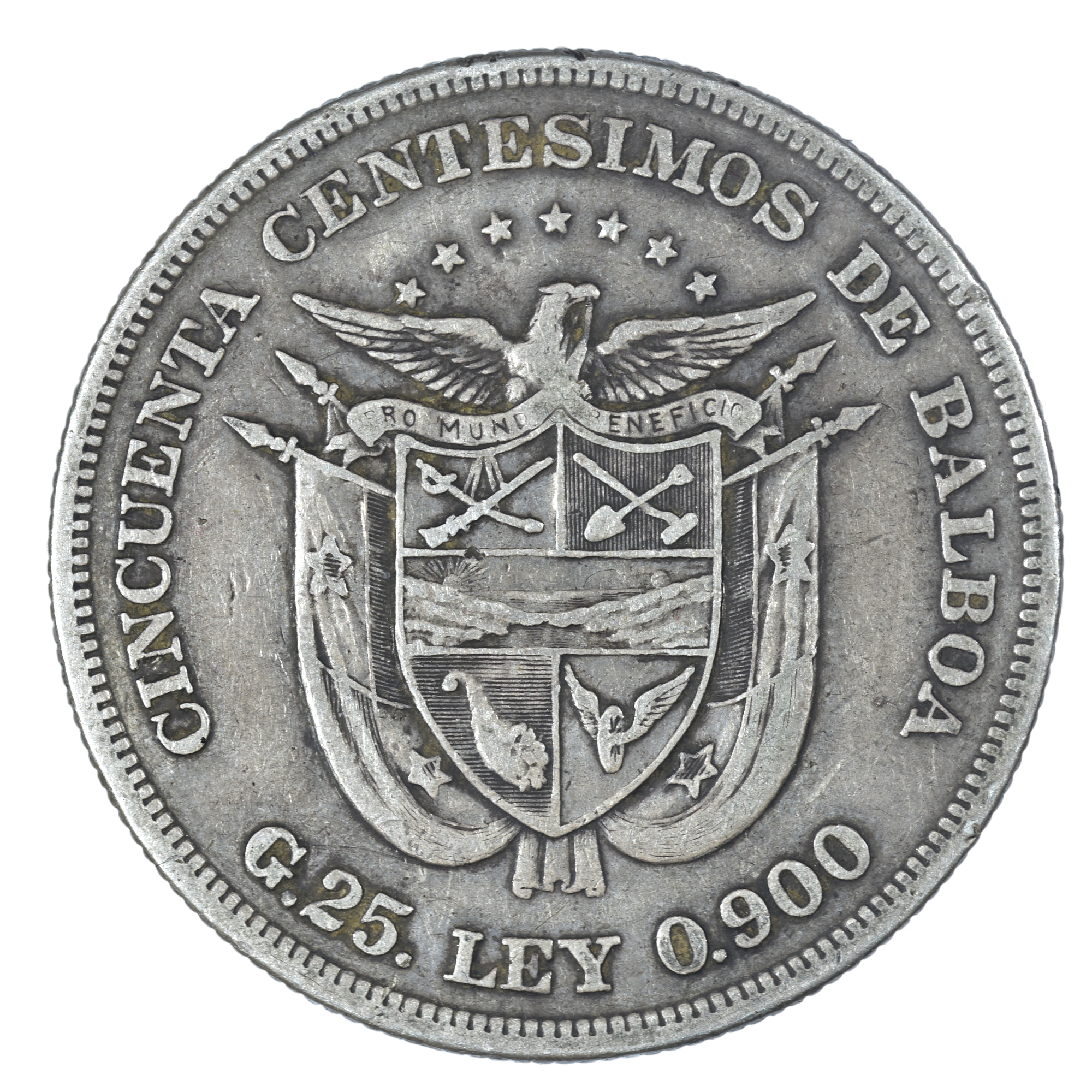 PANAMA 50 CENTESIMOS 1904 REVERS