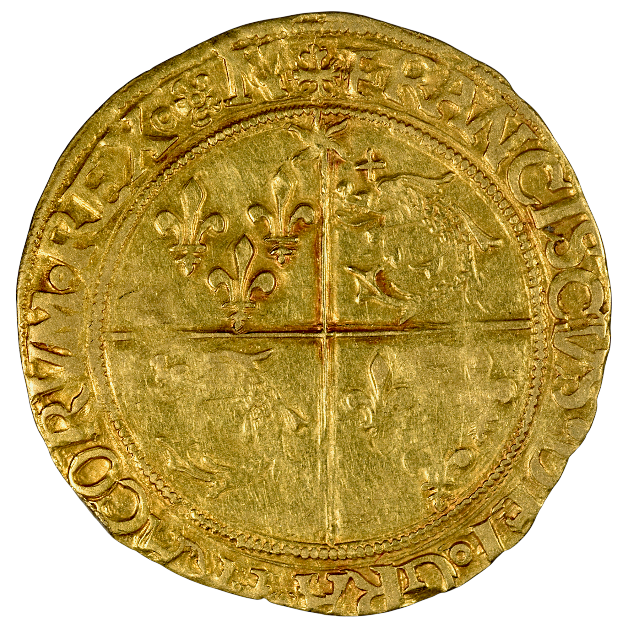 François Ier - Écu d'or au soleil du Dauphiné - 6e type 3e emission - Grenoble - Rarissime
