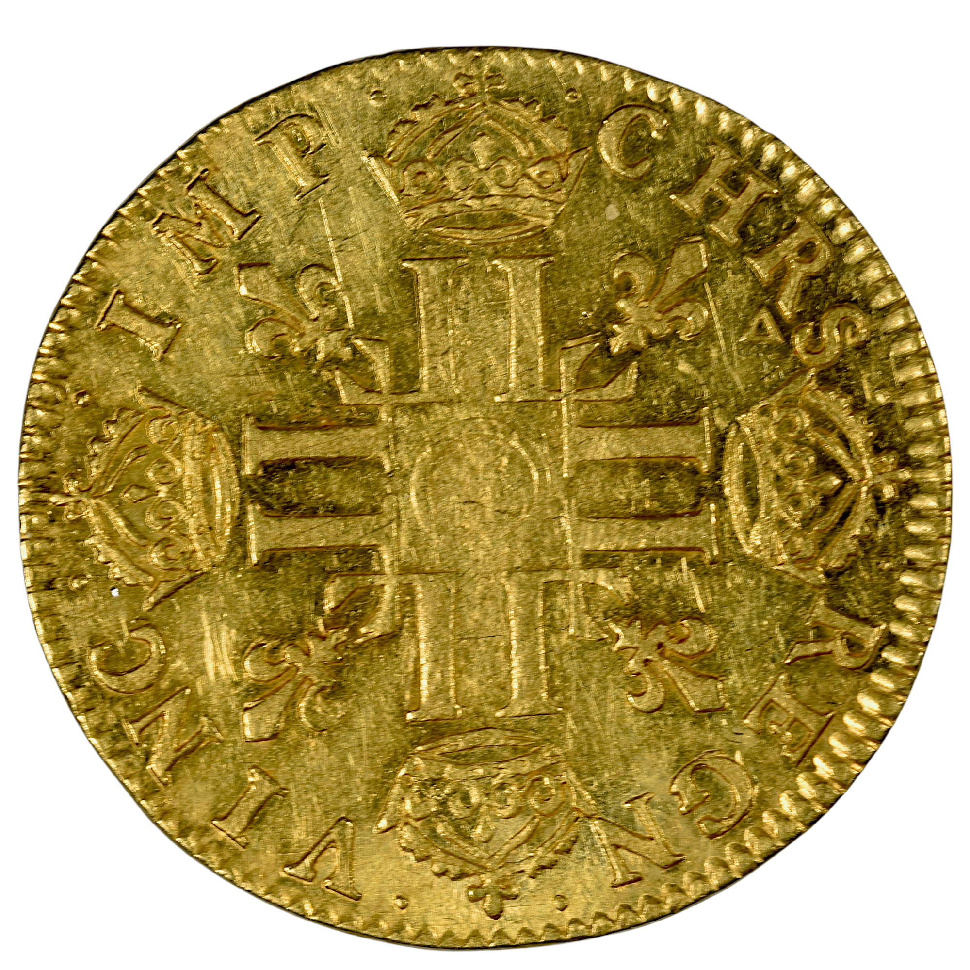 LOUIS XIV LOUIS OR 1650 PARIS REVERS