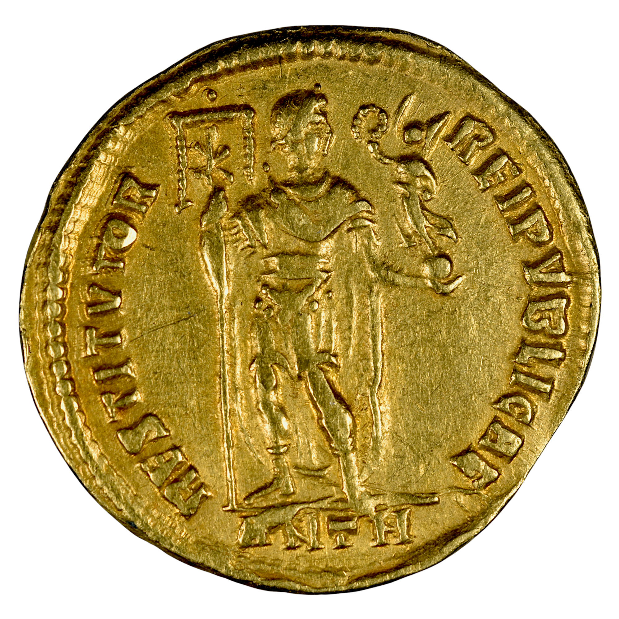 VALENTINIEN SOLIDUS OR ANTIOCHE REVERS