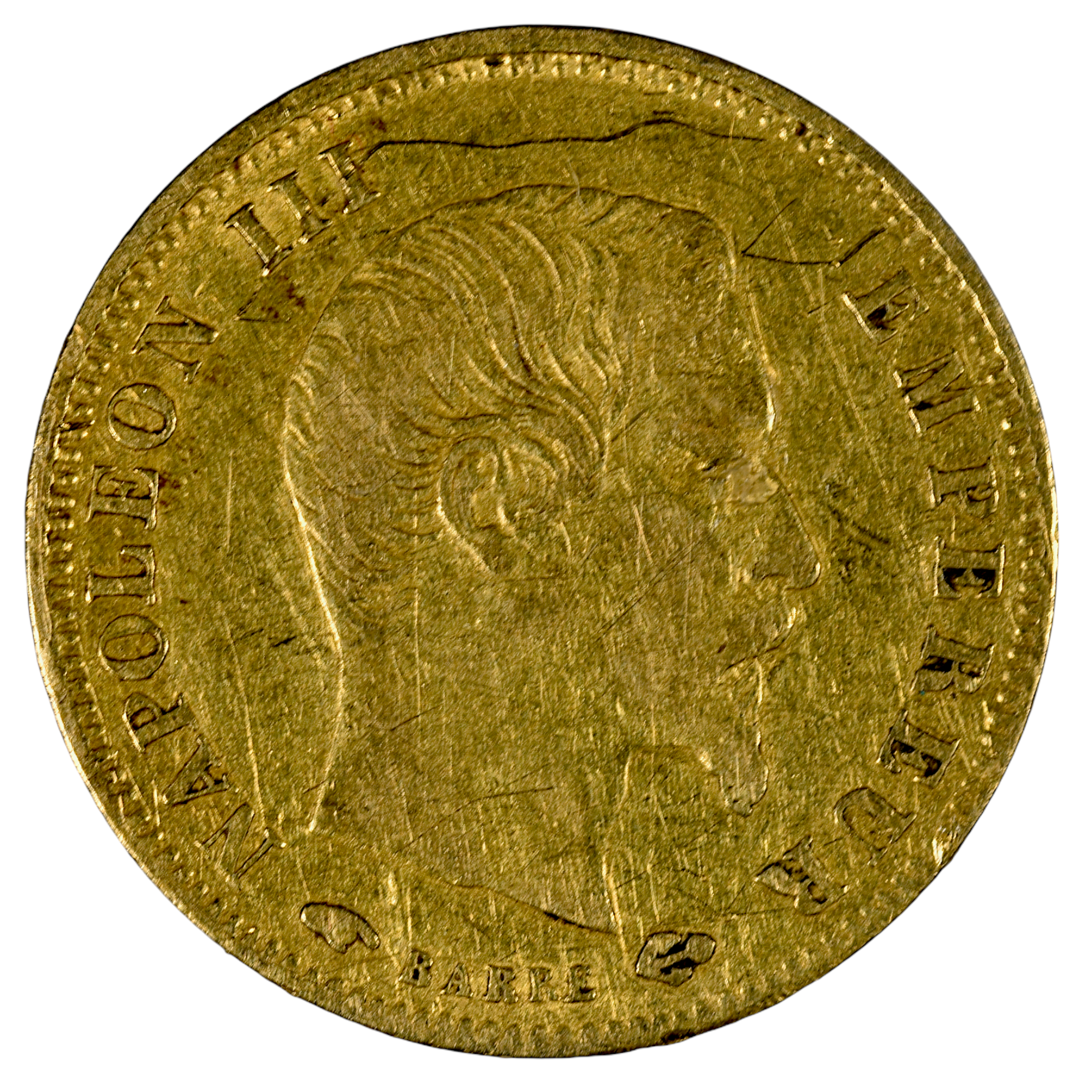 FRANCE 5 FRANCS OR 1856 AVERS