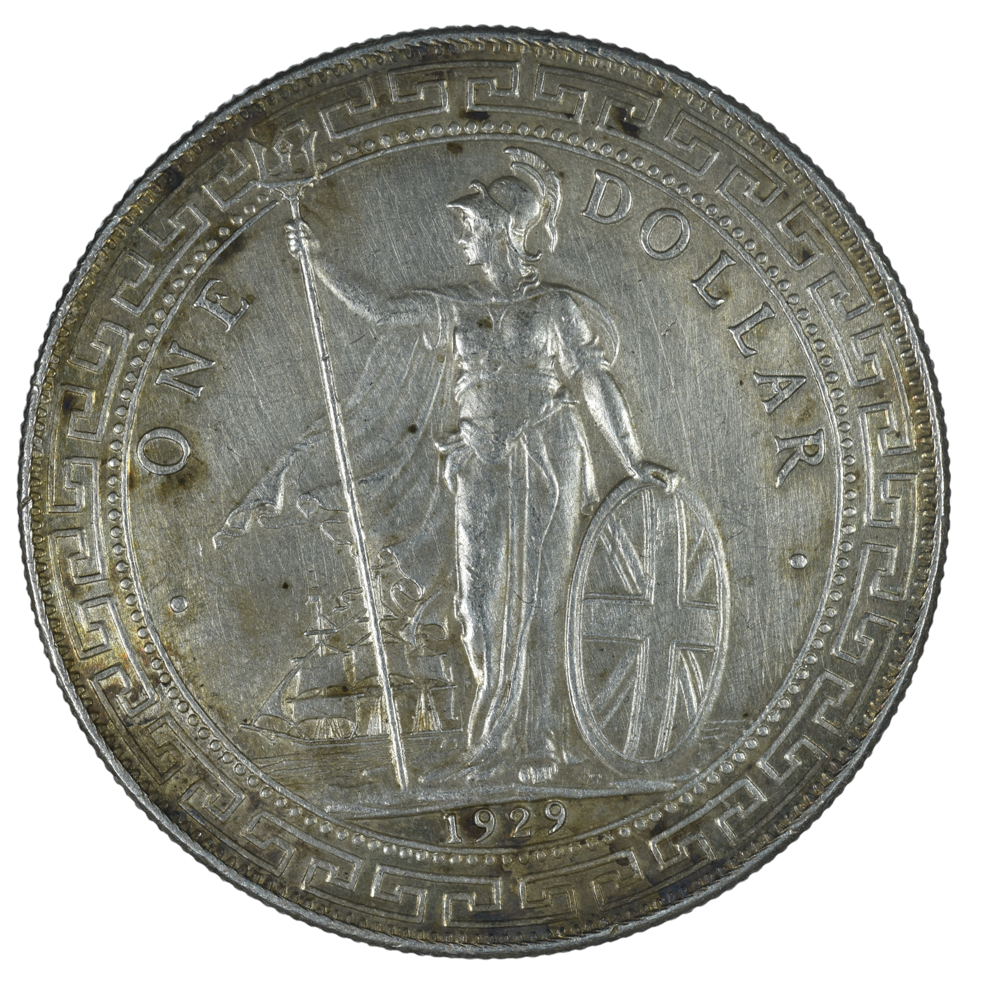 GRANDE BRETAGNE TRADE DOLLAR 1929 AVERS