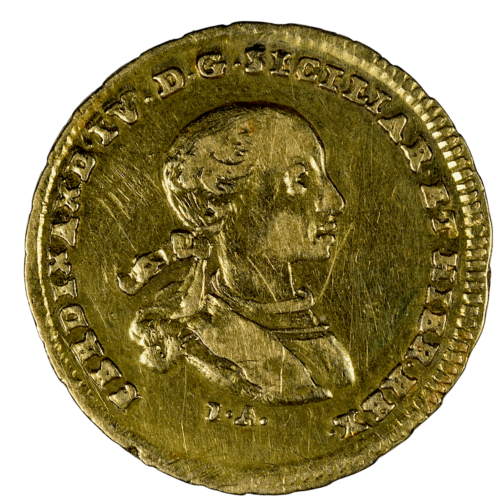 ITALIE FERDINAND IV 2 DUCATI 1762 AVERS