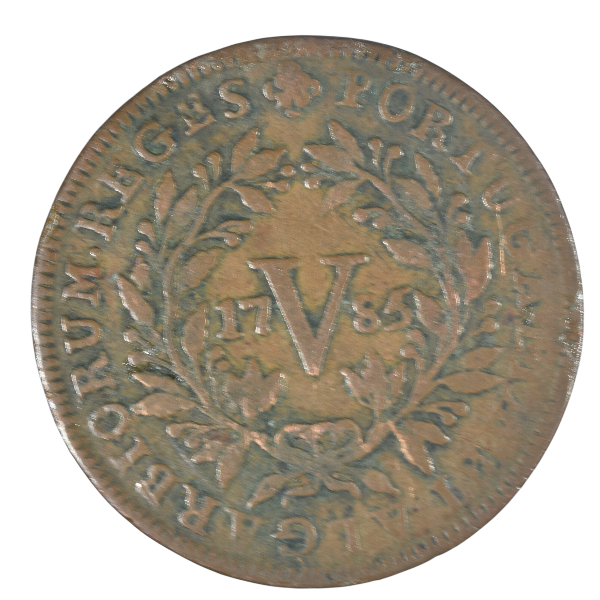 PORTUGAL 5 REIS 1785 AVERS