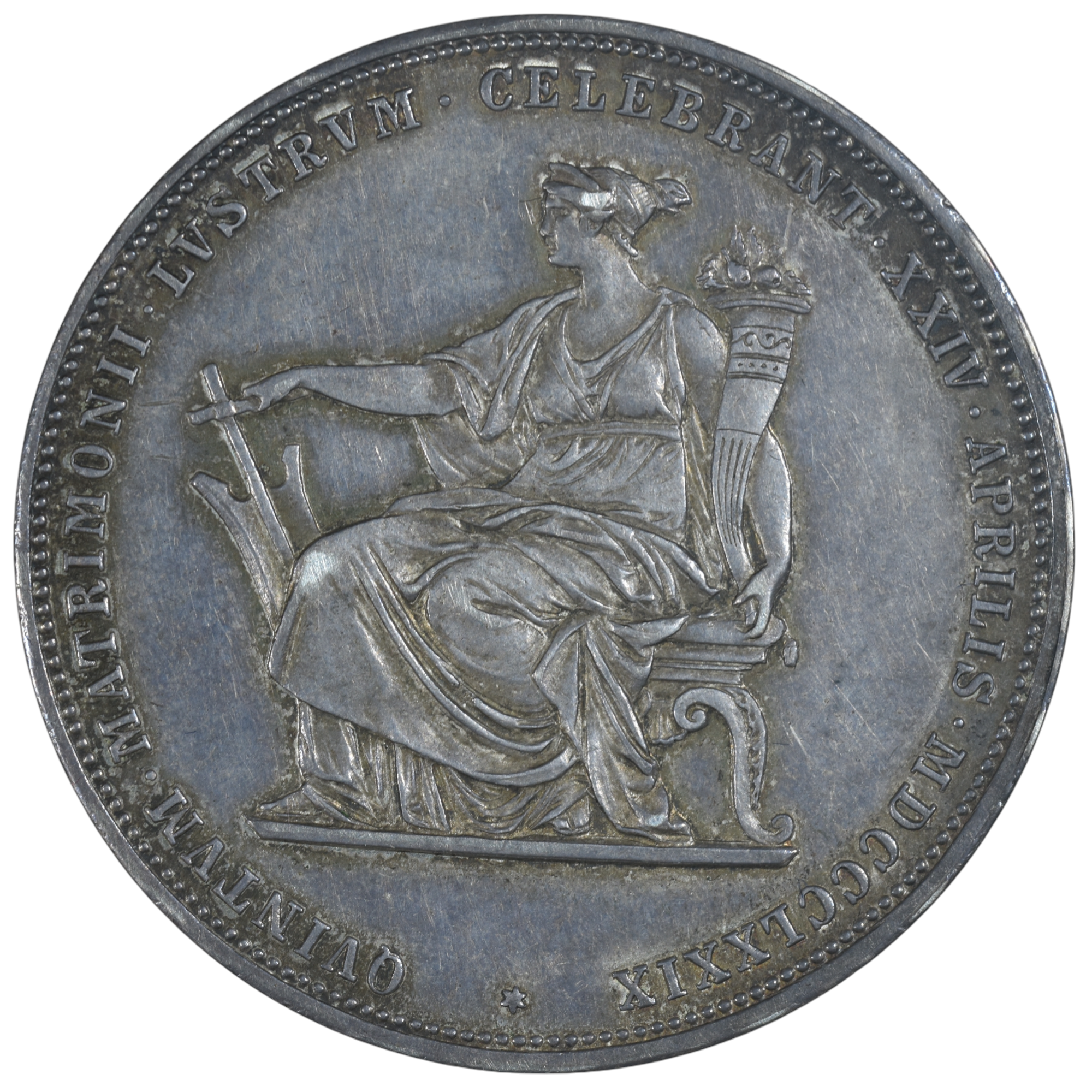 AUTRICHE 2 FLORIN 1879 REVERS