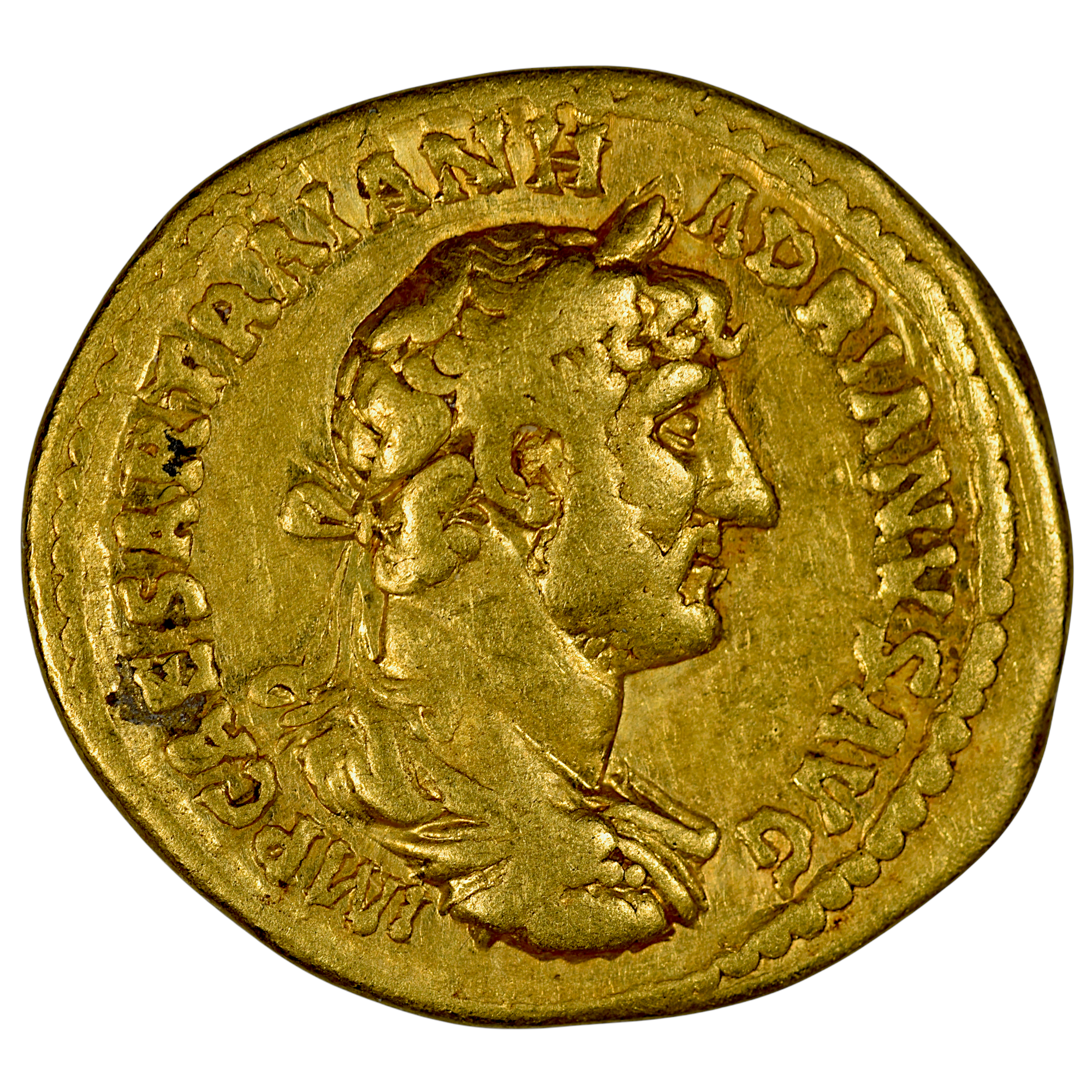 HADRIEN AUREUS OR ROME AVERS