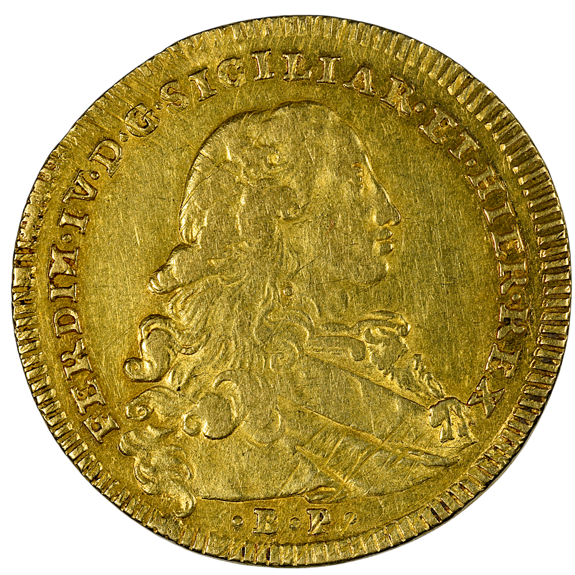 ITALIE 6 DUCATI FERDINAND IV 1771 AVERS