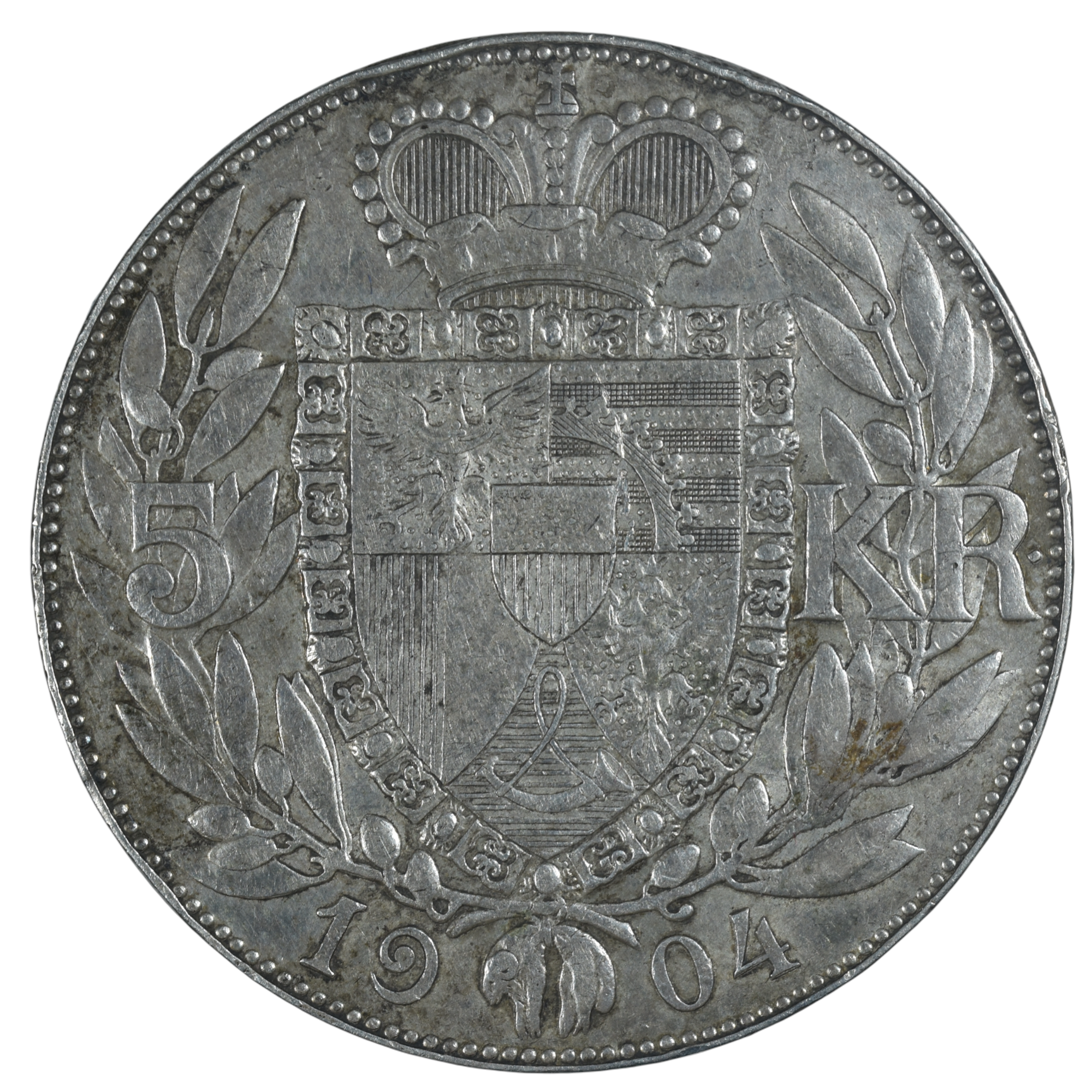 LIECHTENSTEIN 5 KRONER 1904 AVERS