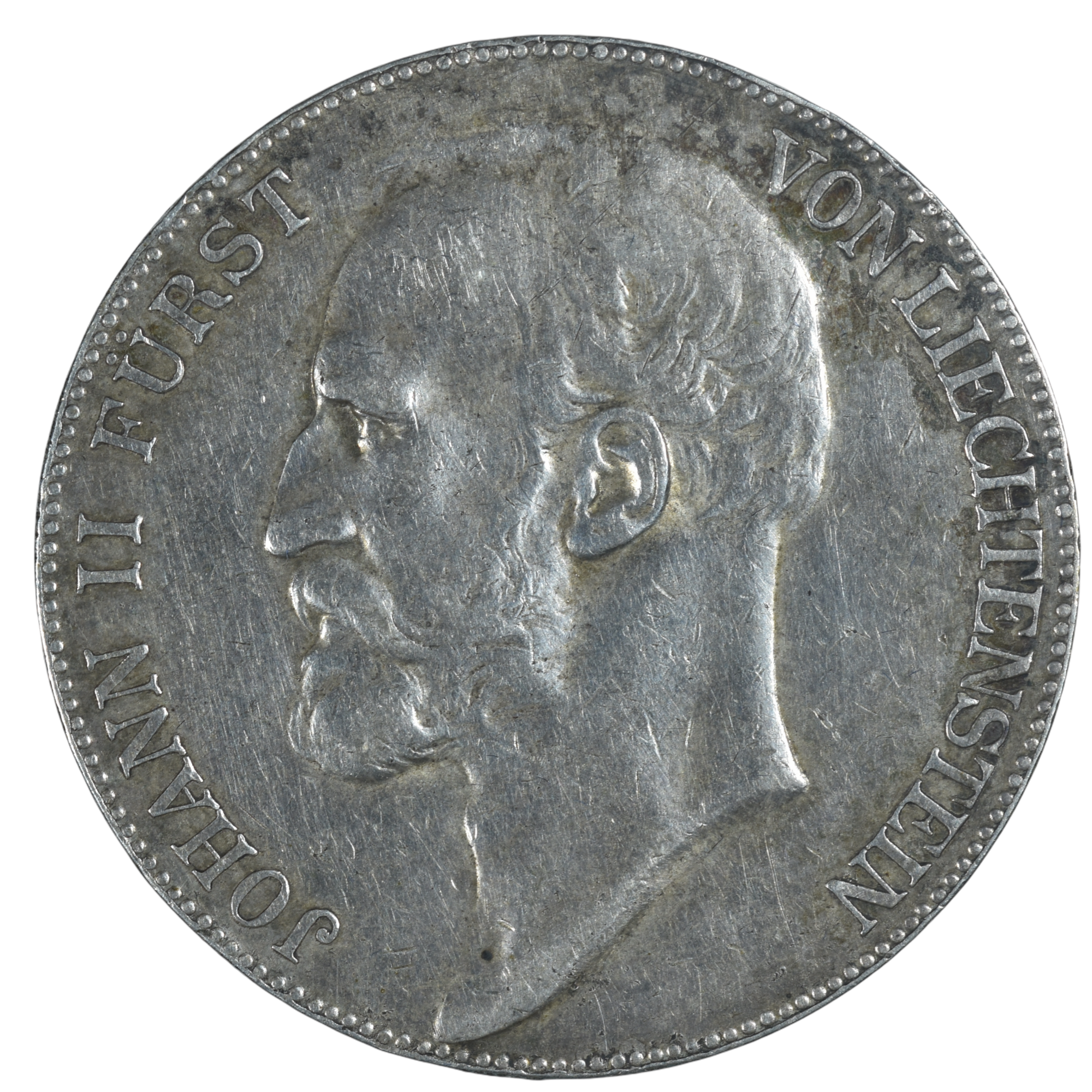 LIECHTENSTEIN 5 KRONER 1904 REVERS