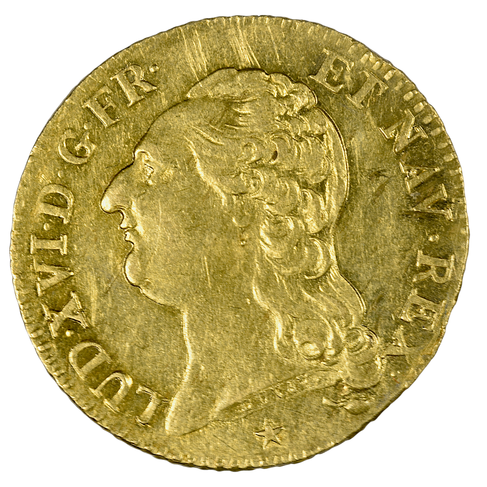 LOUIS XVI LOUIS OR 1786 LILLE AVERS