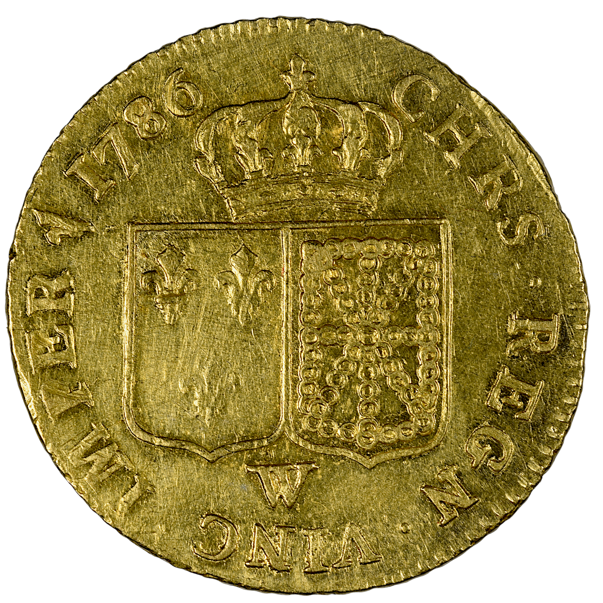 LOUIS XVI LOUIS OR 1786 LILLE REVERS