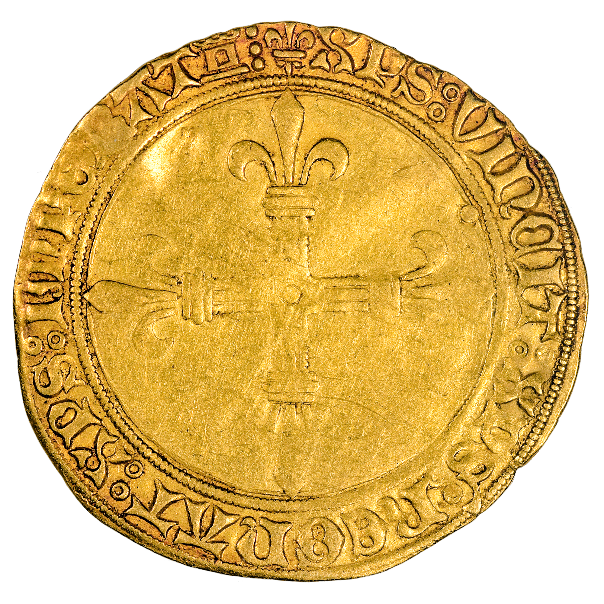 CHARLES VIII ECU OR SOLEIL TOURS REVERS