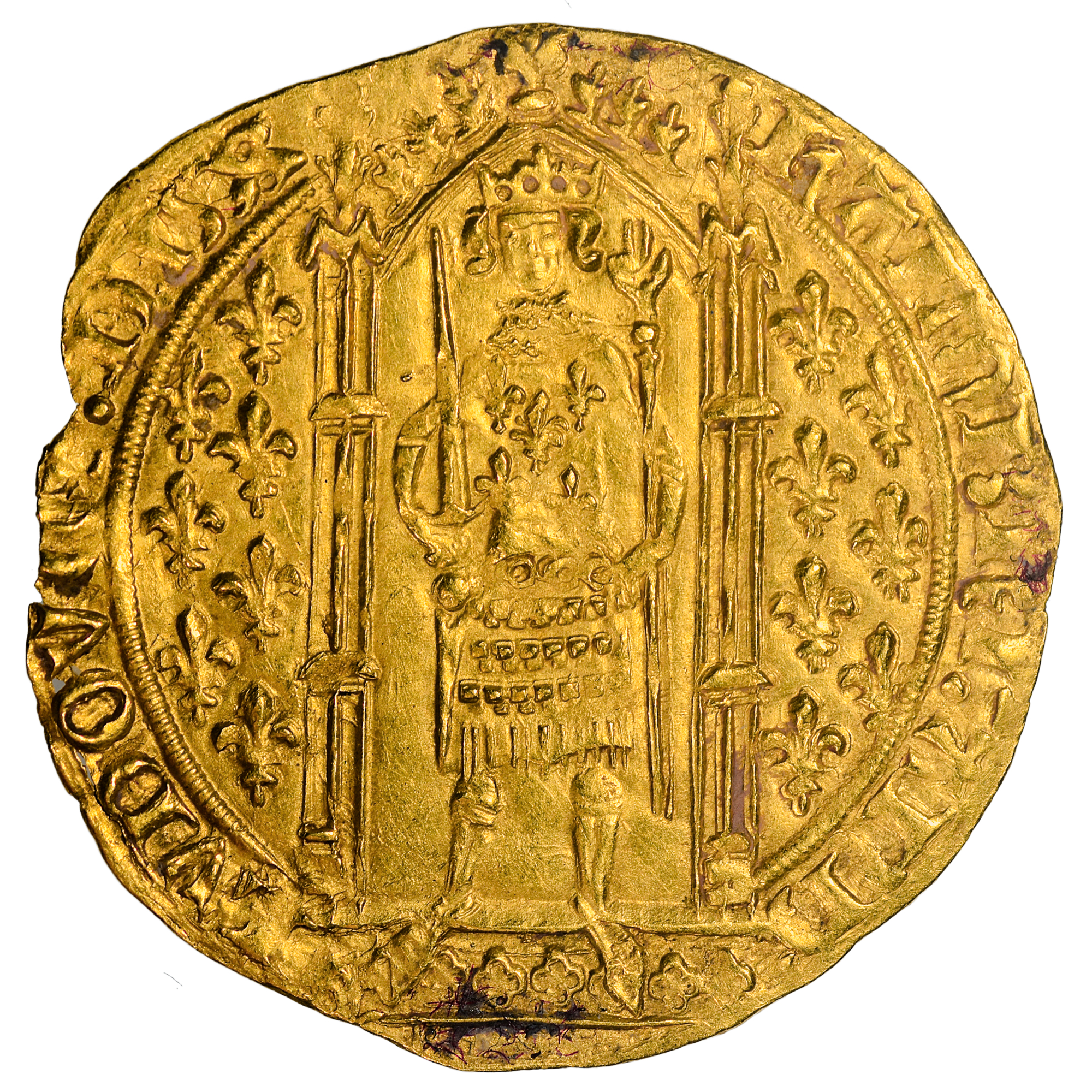 FEODALES LOUIS ANJOU FRANC PIED OR AVERS