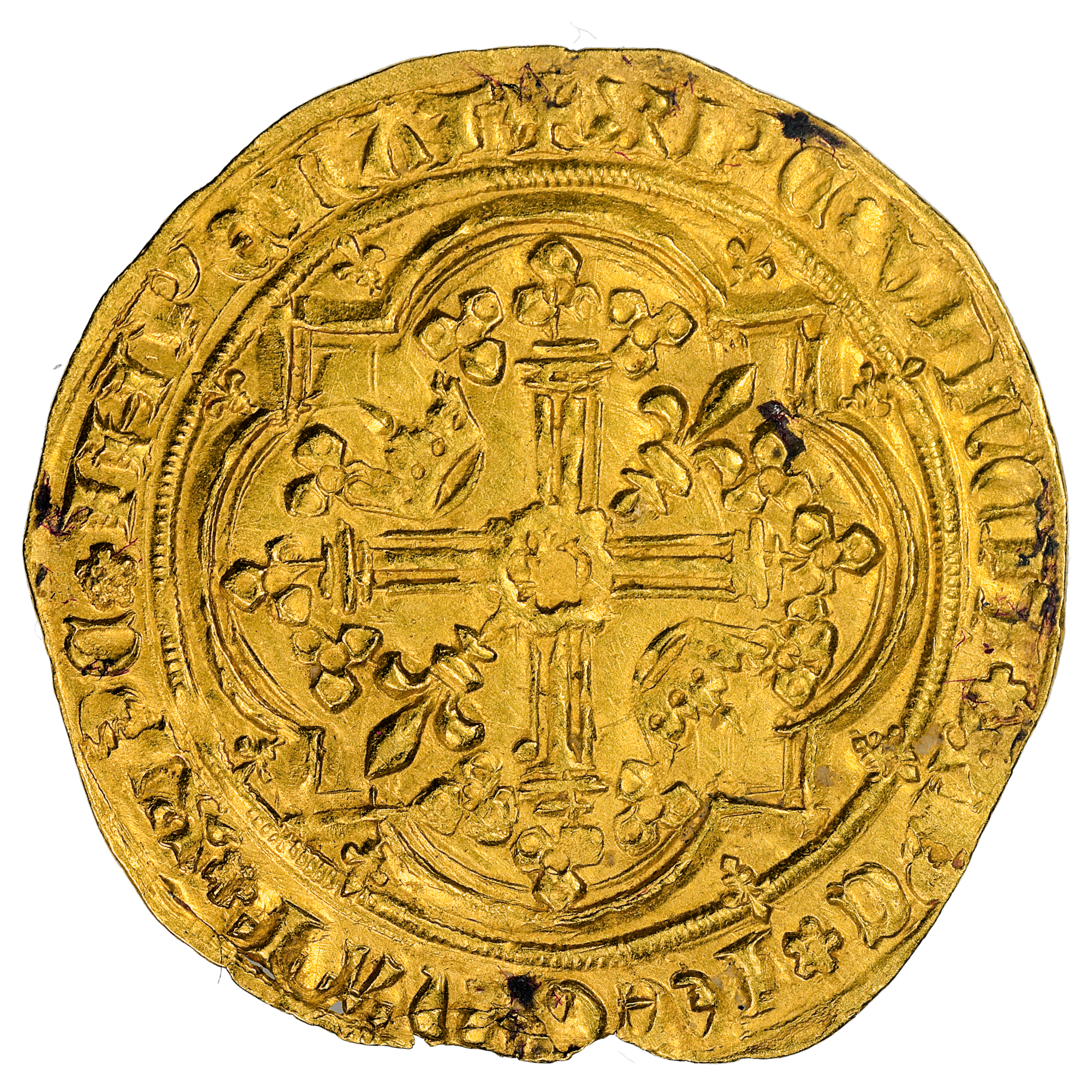 FEODALES LOUIS ANJOU FRANC PIED OR REVERS