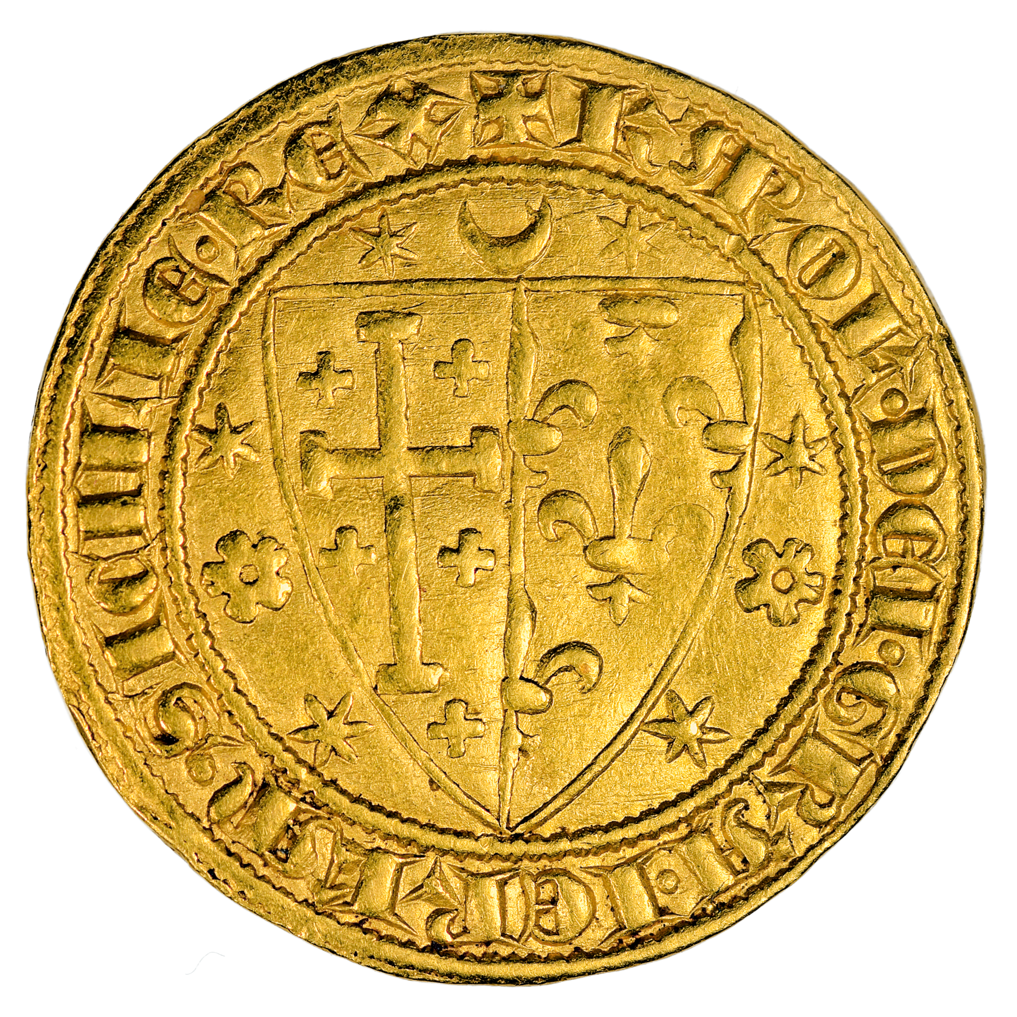 CHARLES II ANJOU SALUT OR NAPLES REVERS