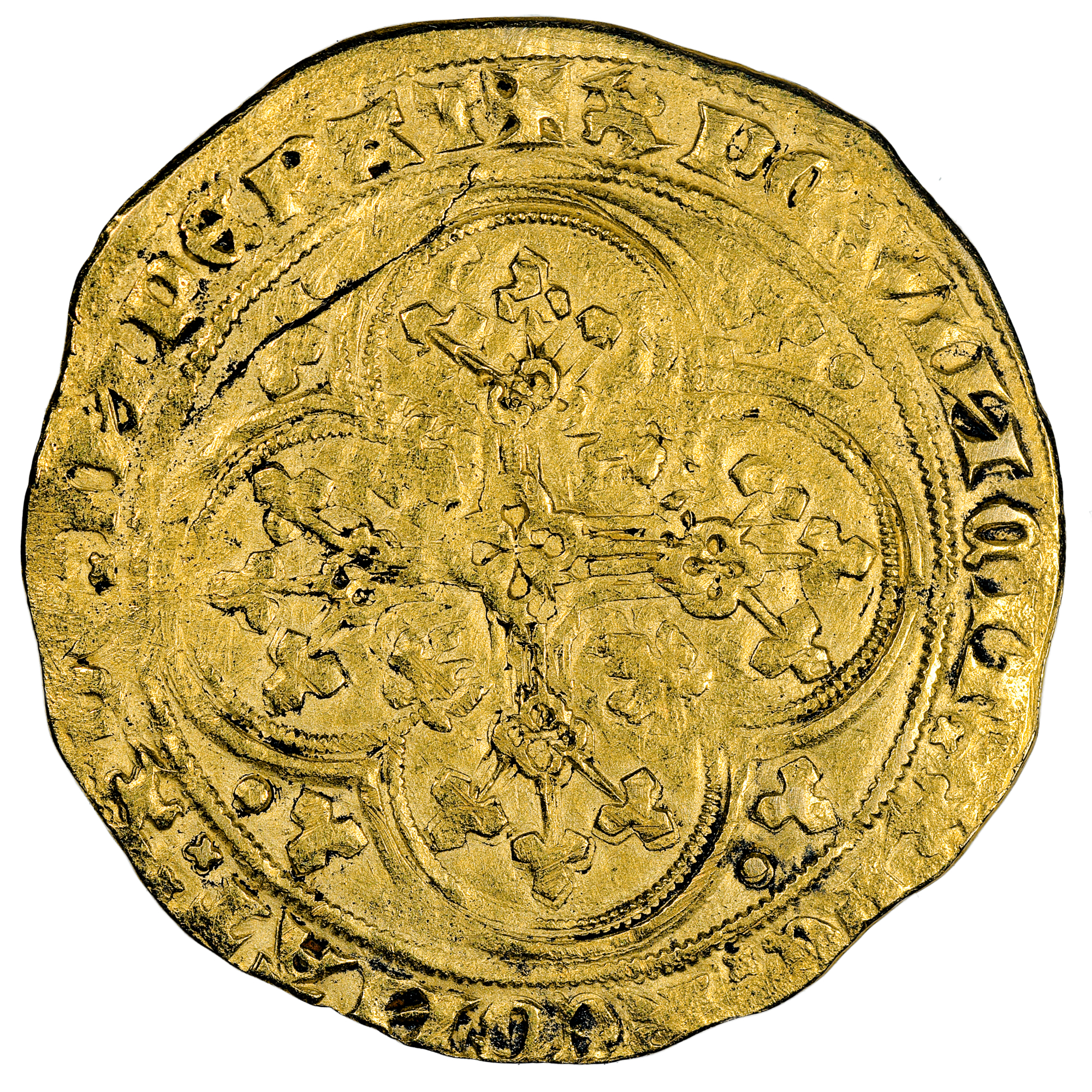 JEAN LE BON ECU OR A LA CHAISE REVERS