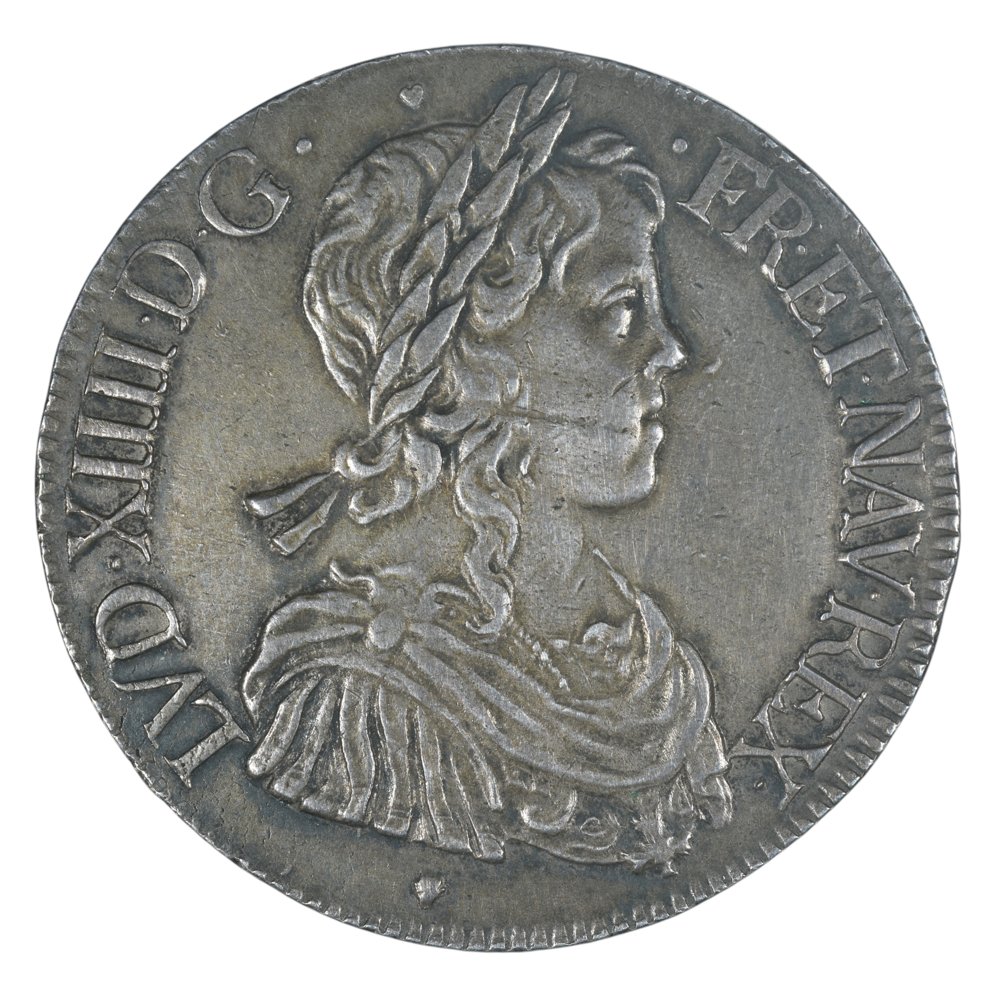 LOUIS XIV ECU ARGENT 1648 TOULOUSE AVERS