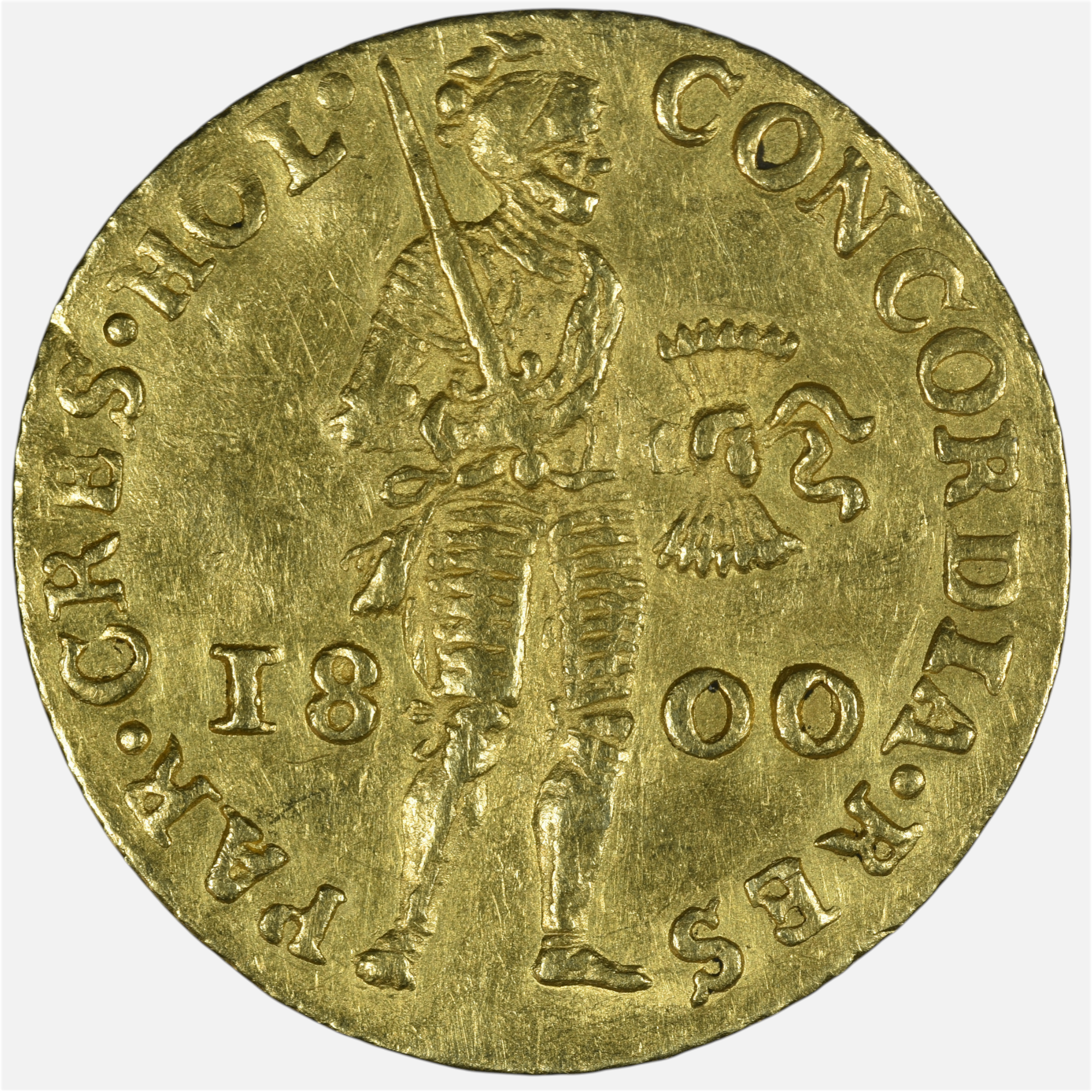 PAYS BAS DUCAT 1800 AVERS