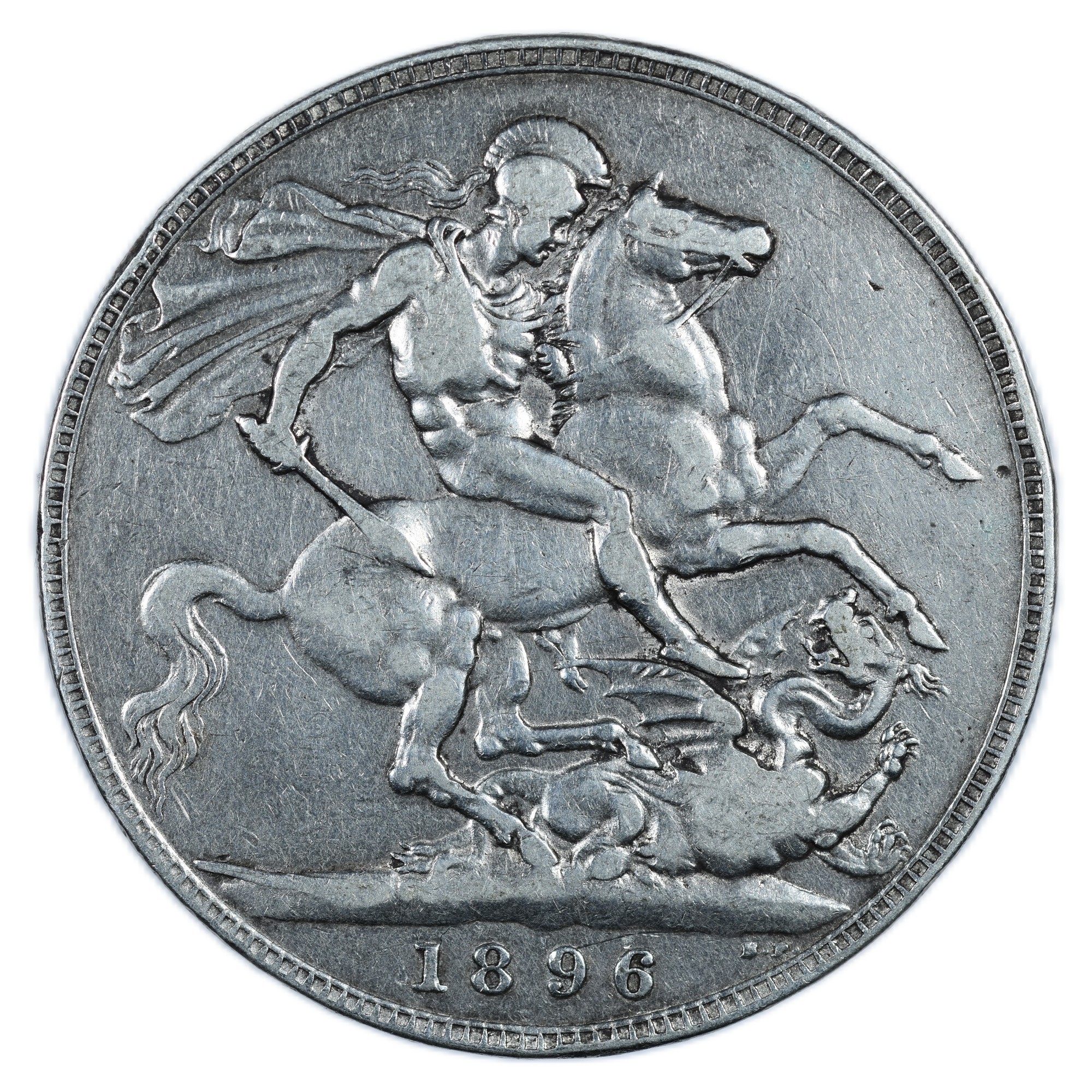 ANGLETERRE CROWN 1896 REVERS