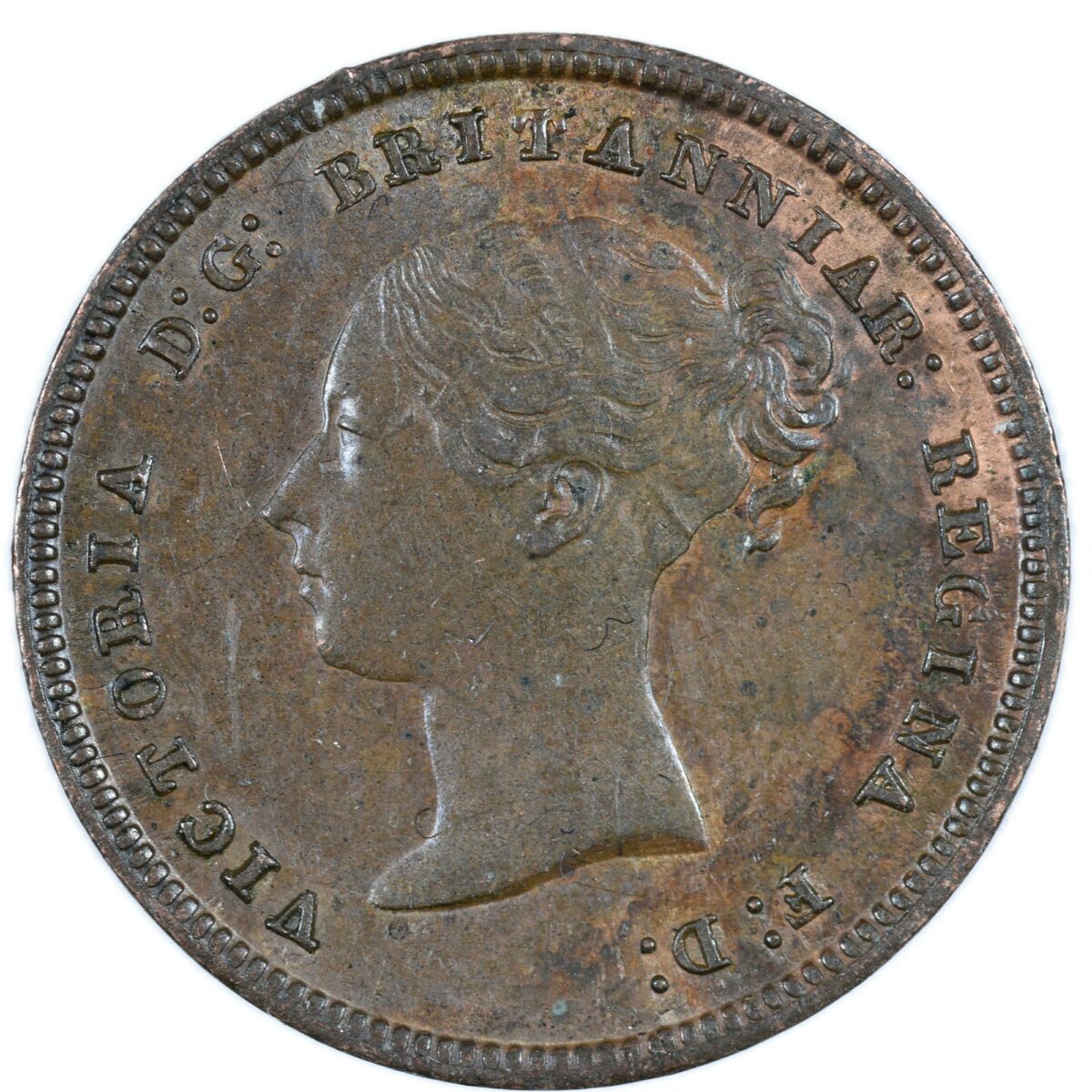 ANGLETERRE HALF FARTHING 1844 REVERS