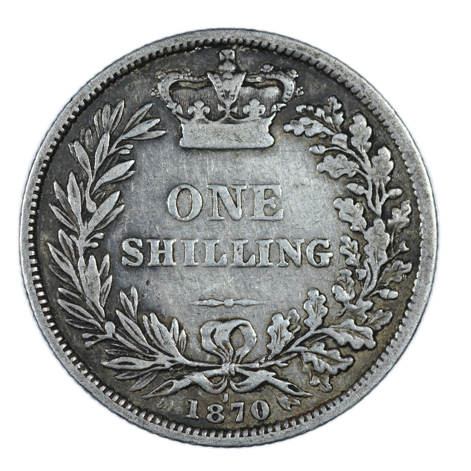 ANGLETERRE SHILLING 1870 AVERS