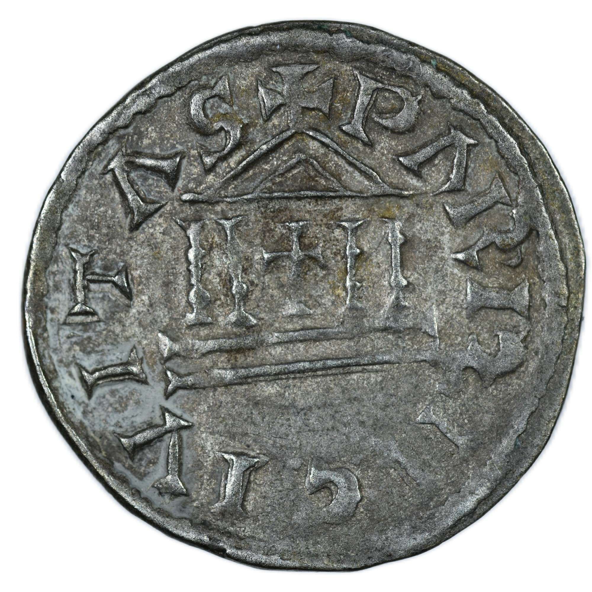 CHARLES CHAUVE DENIER TEMPLE REVERS