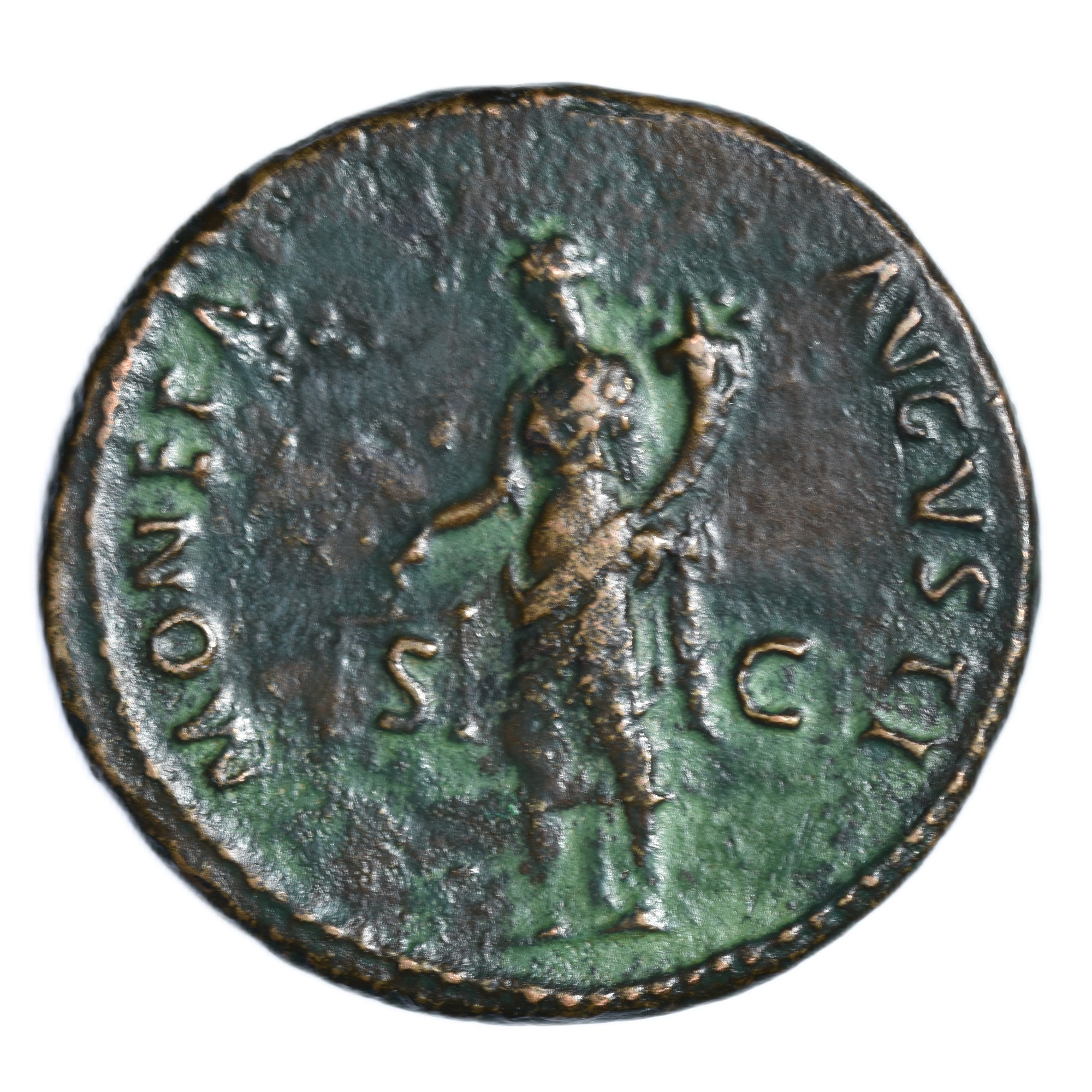 DOMITIEN AS ROME MONETA REVERS