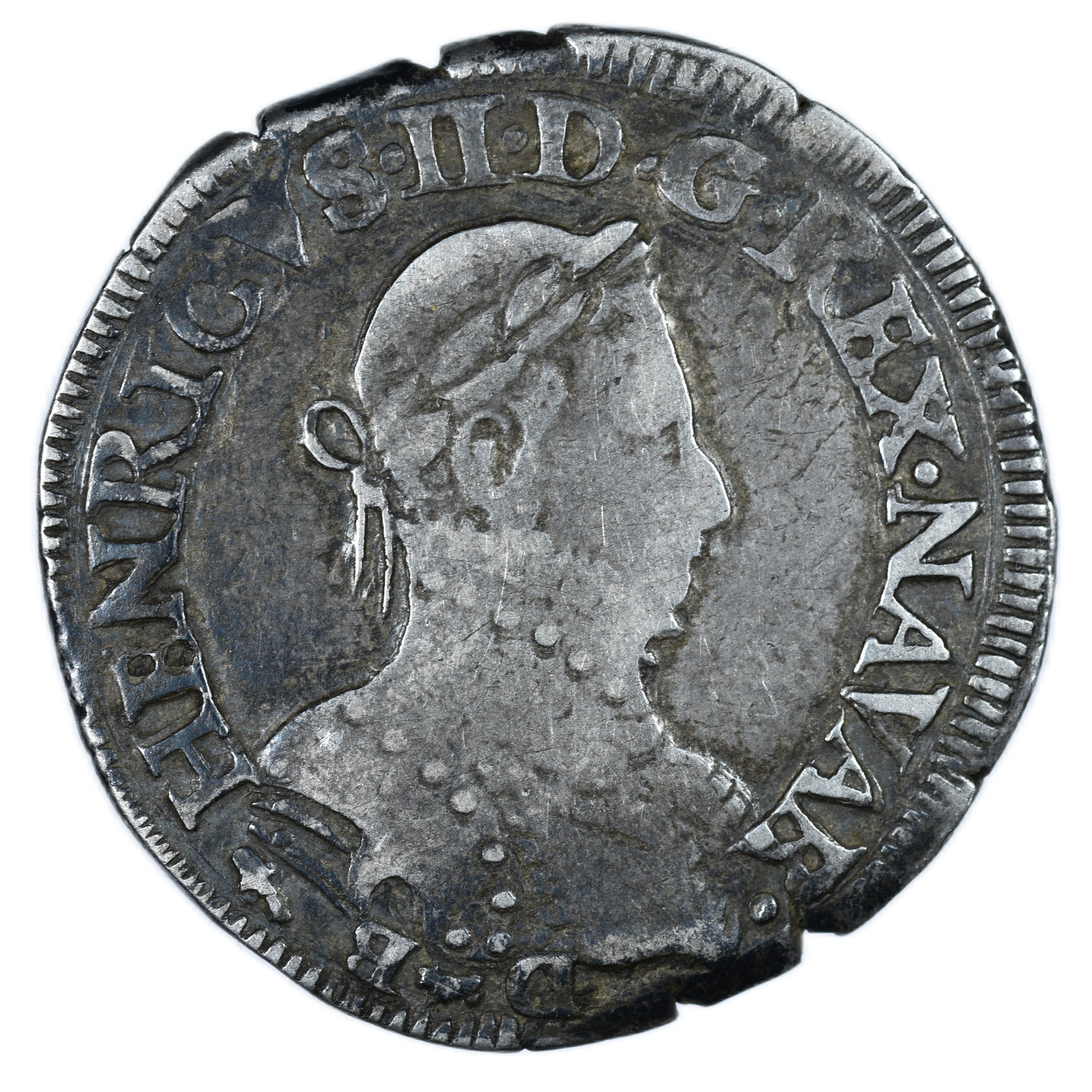 HENRI II TESTON BEARN 1576 AVERS