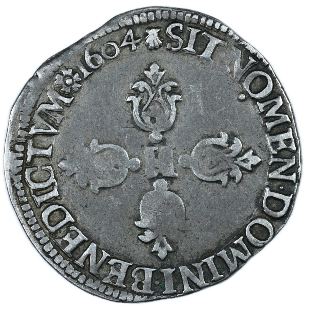 HENRI IV DEMI FRANC 1604 TOULOUSE REVERS
